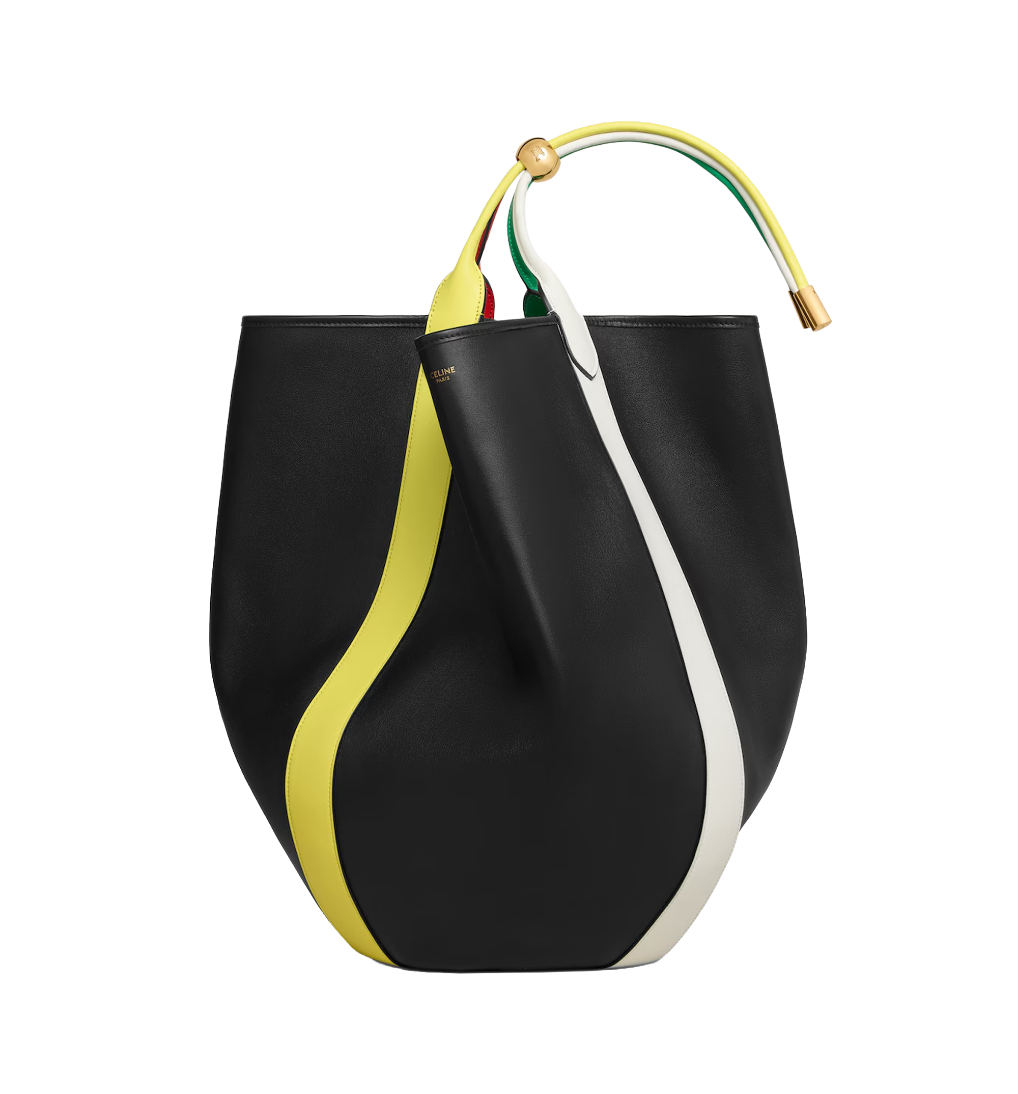 Large Drop Bucket Bag In Smooth Calfskin