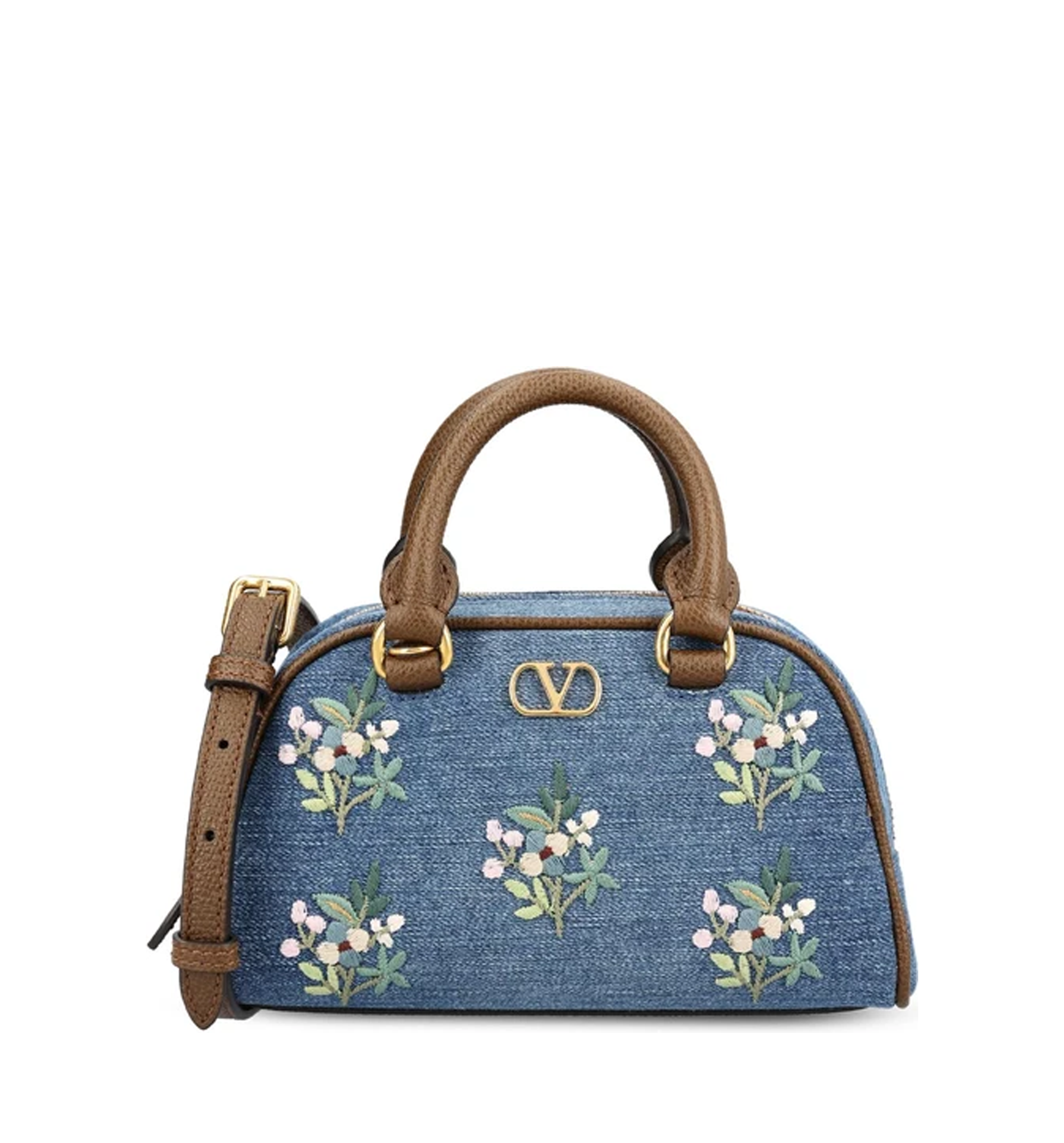 Mini denim satchel