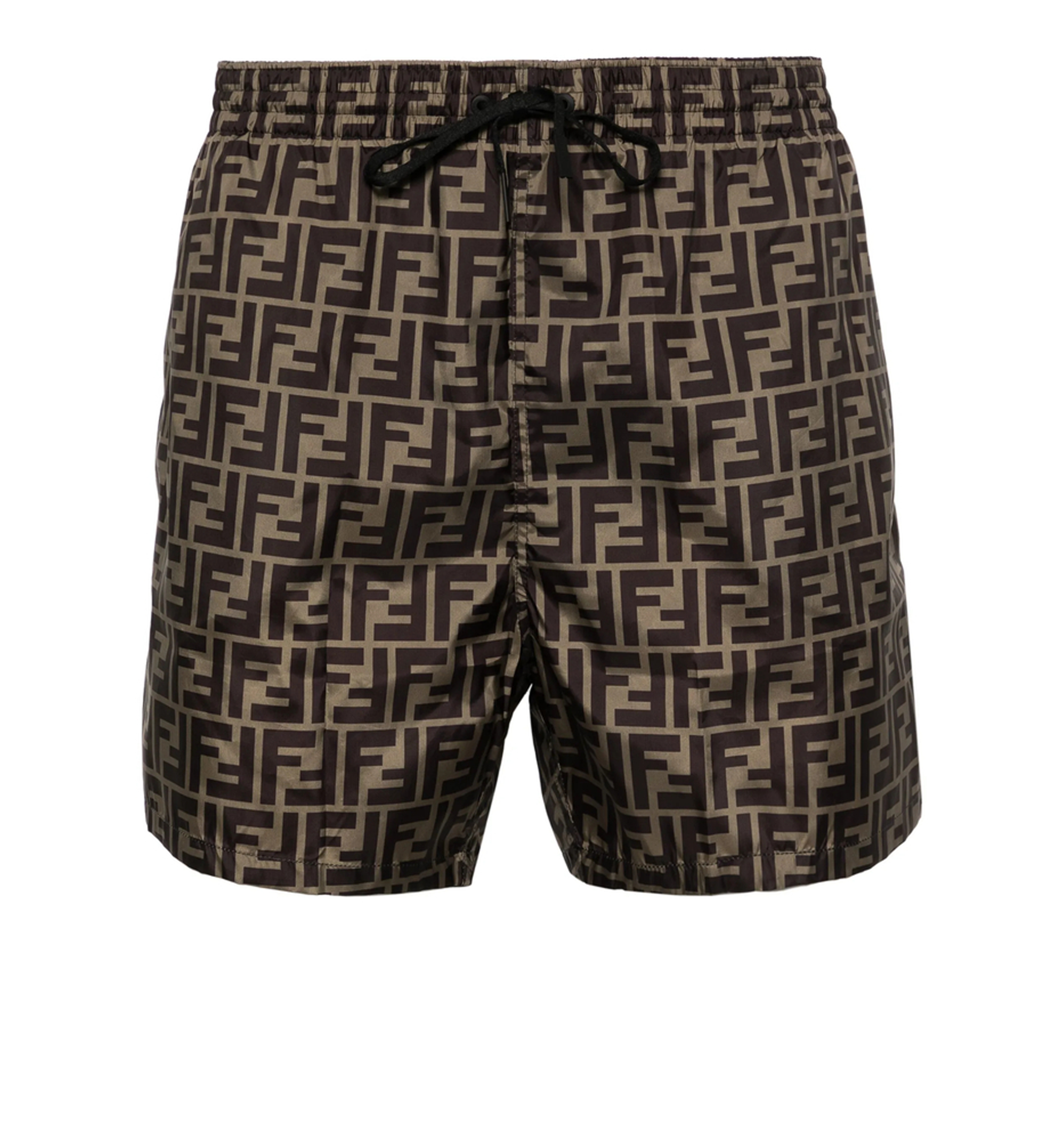 Brown fabric shorts
