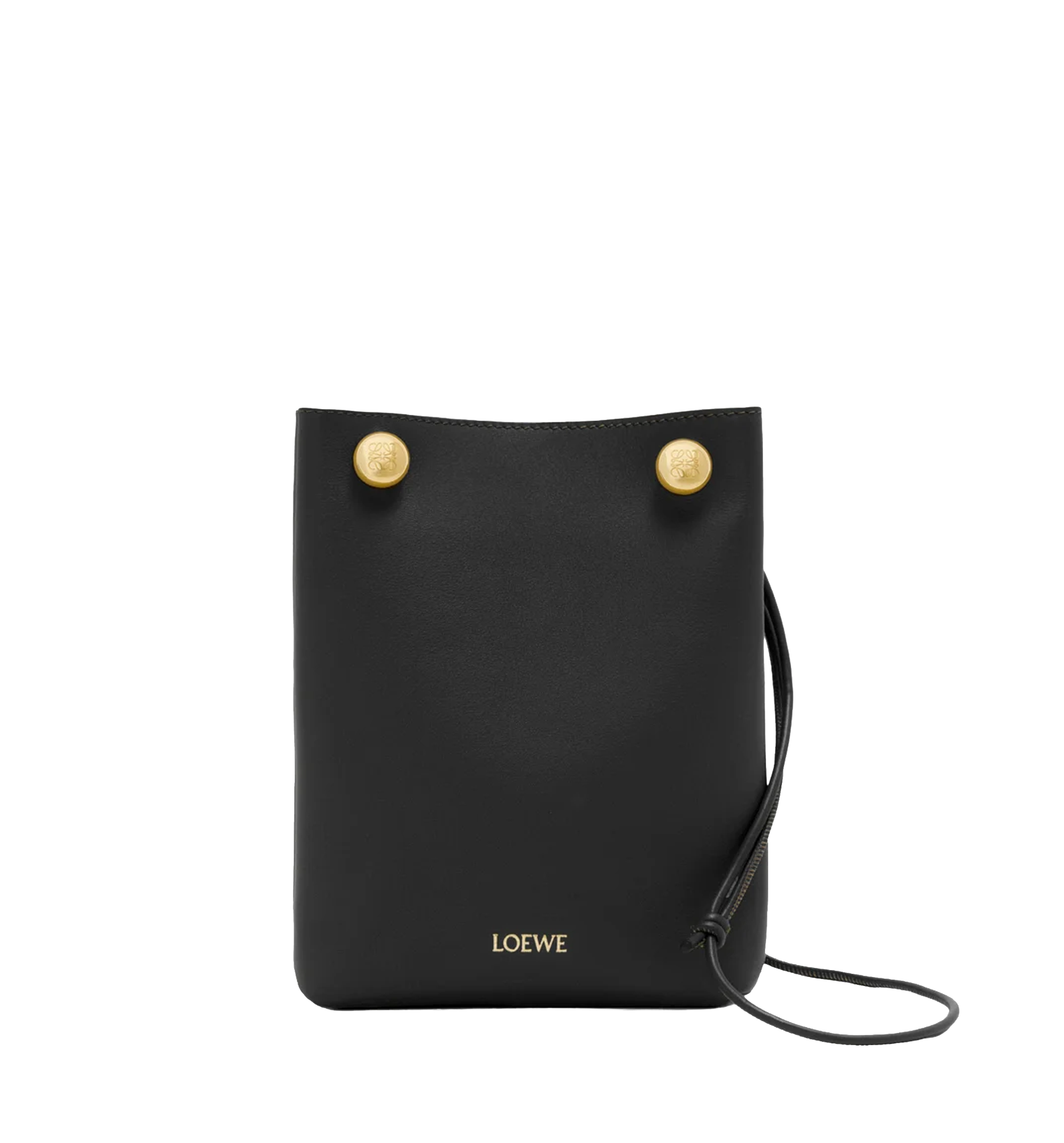 Pebble pouch in smooth calfskin
