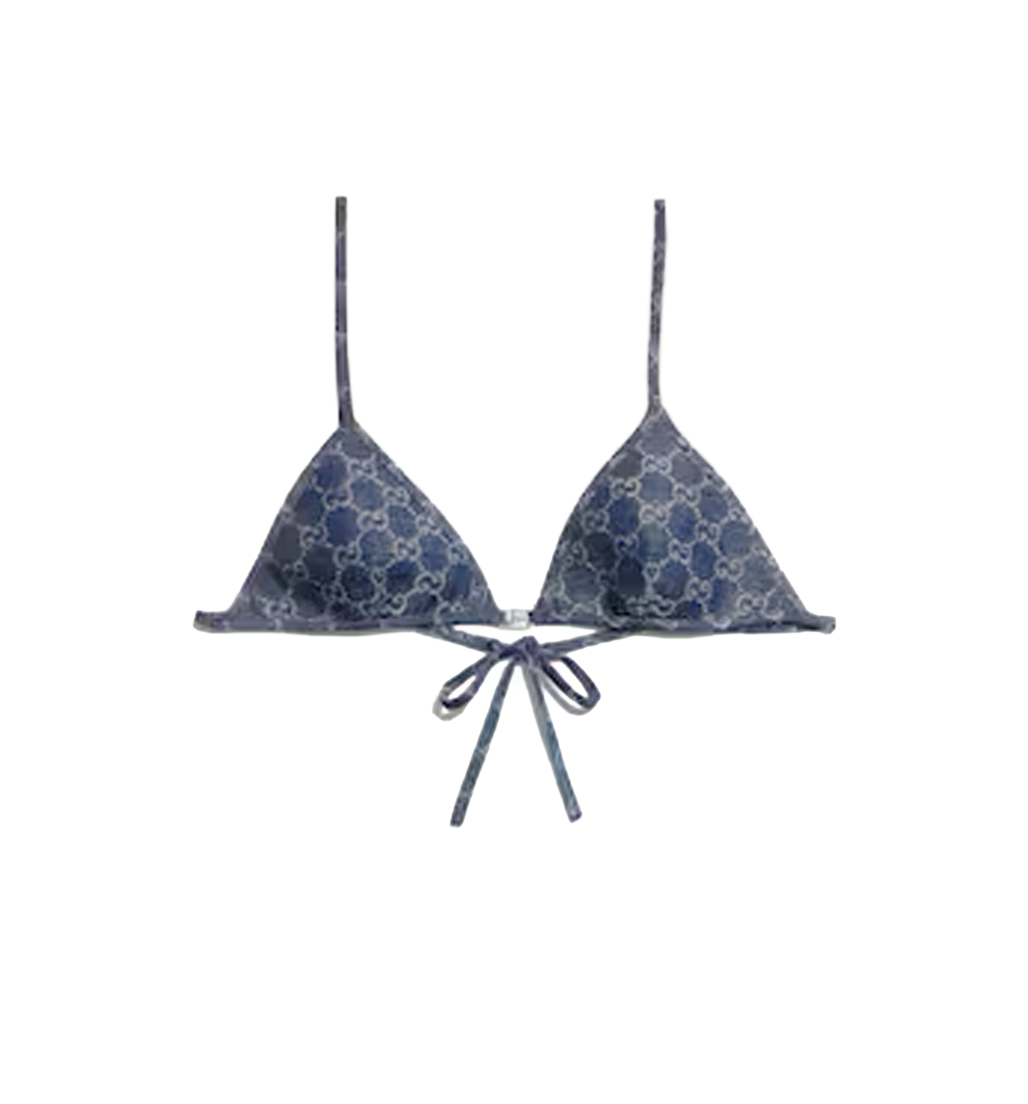 GG light cotton denim jacquard top