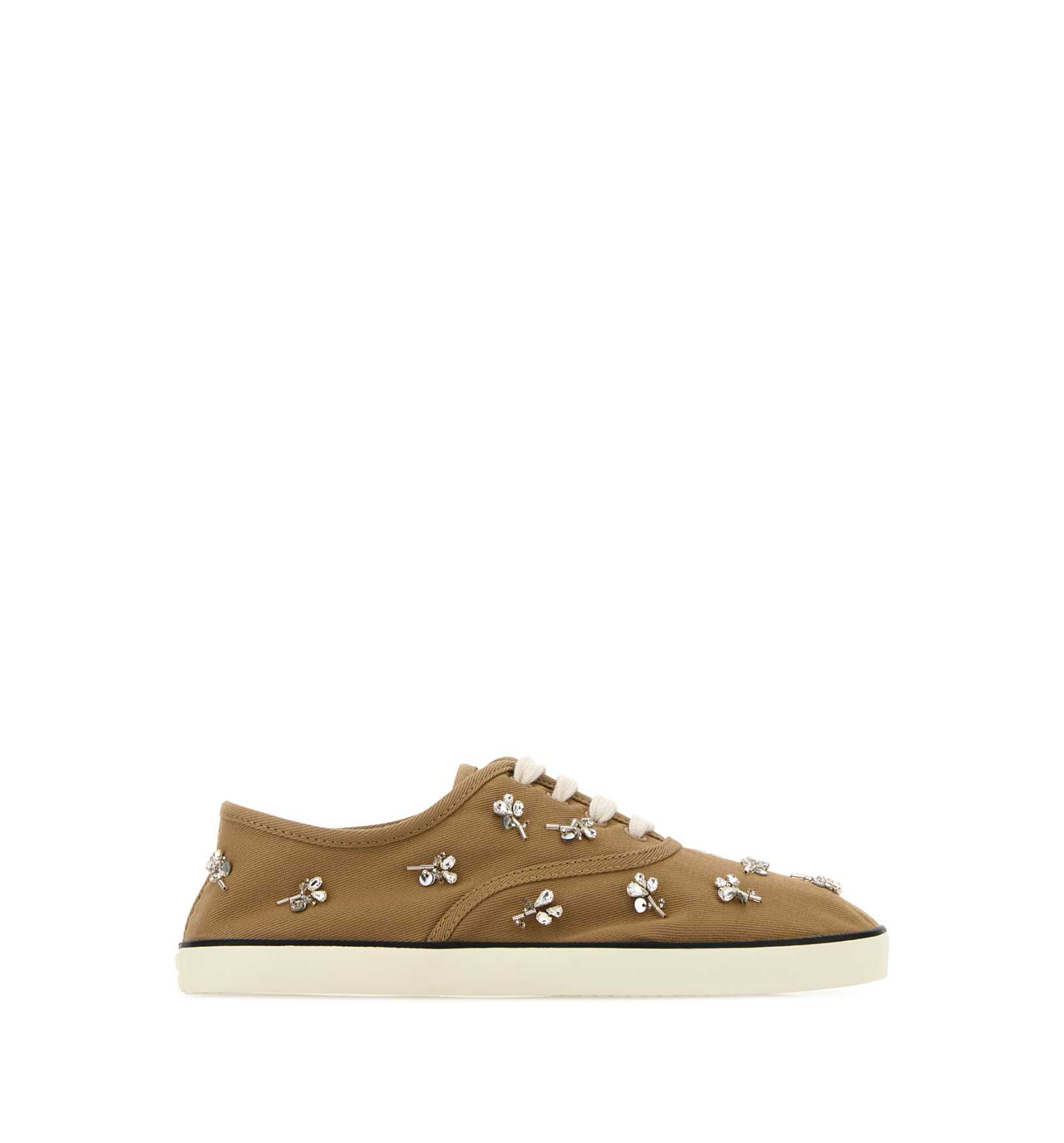 Embroidered drill sneakers