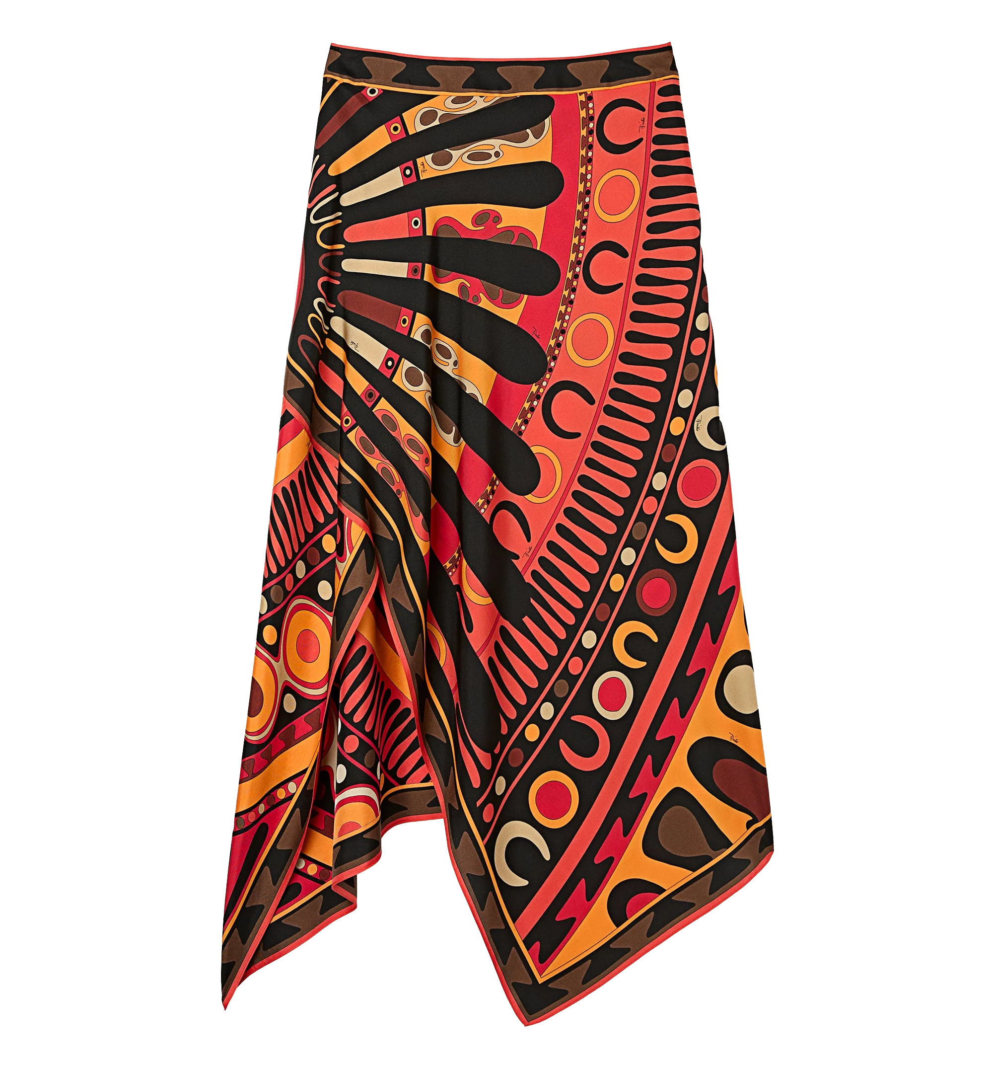 Soleil Print Silk Scarf Skirt