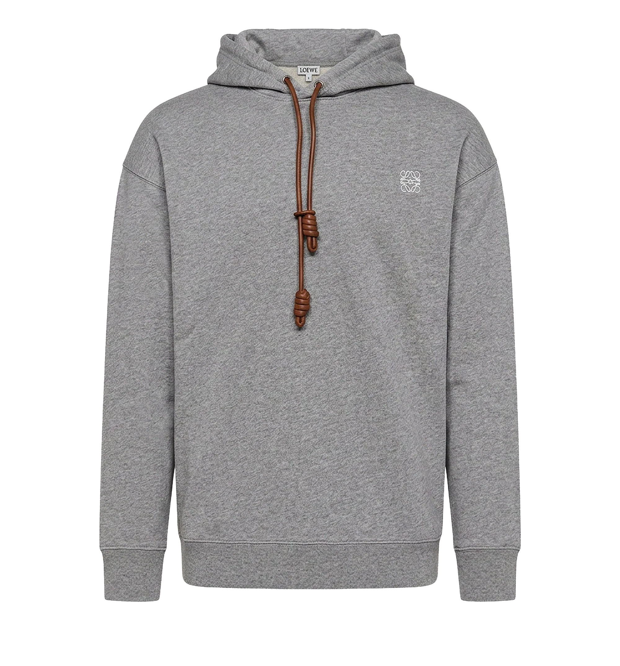 Cotton sweatshirt with front embroidered logo