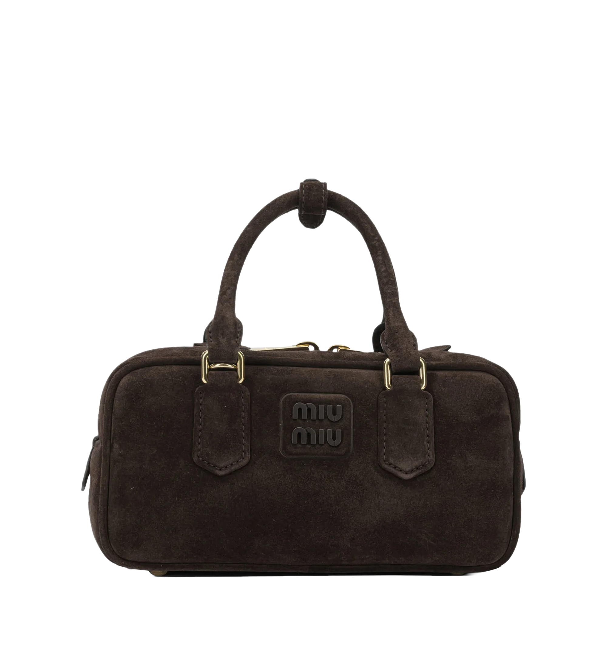 Arcadie Padded Suede Top-handle Bag