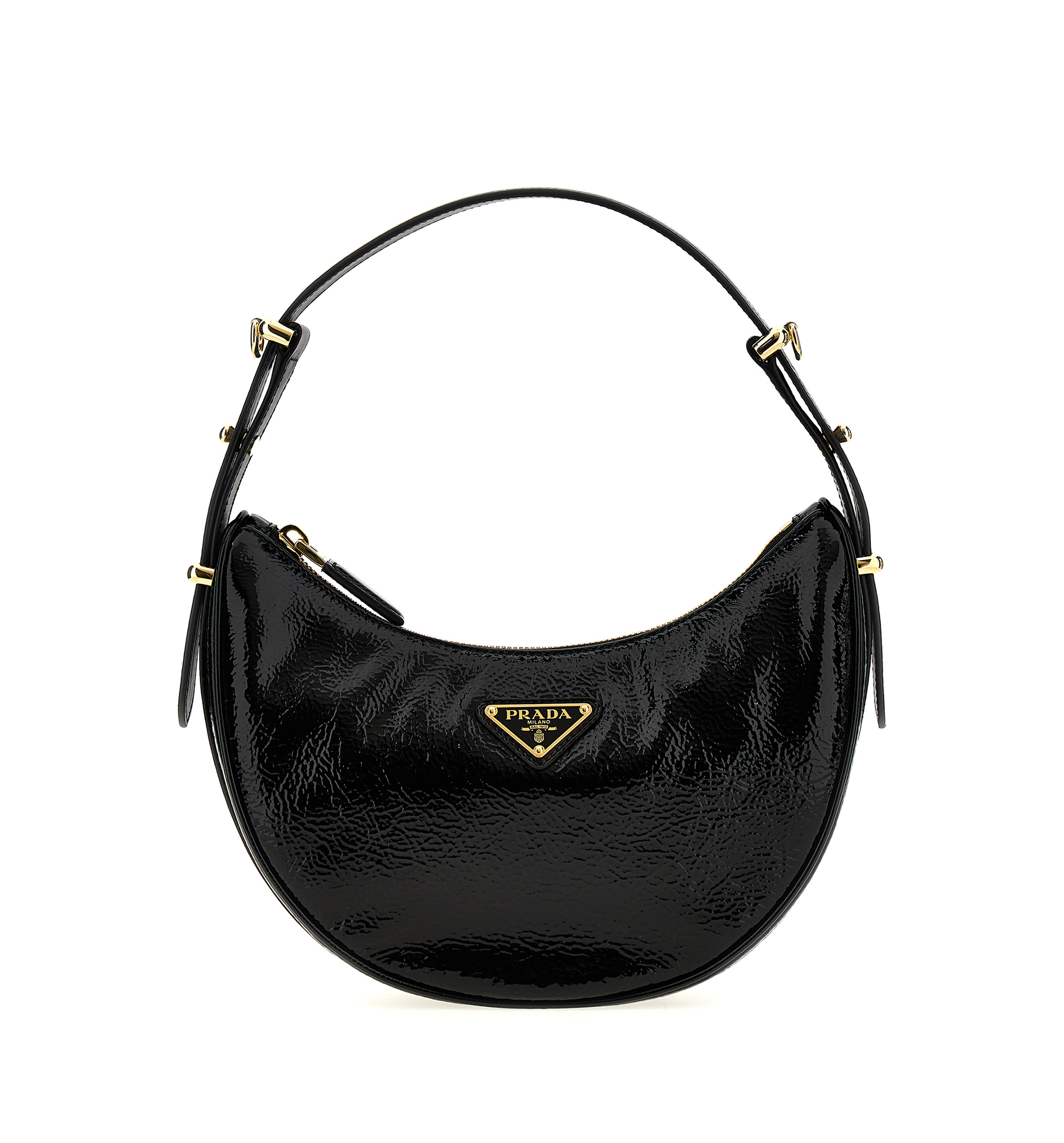 Arqué Naplak Patent Leather Shoulder Bag