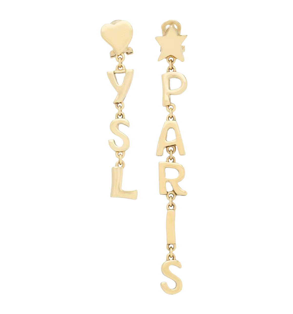 YSL PARIS drop earrings in metal