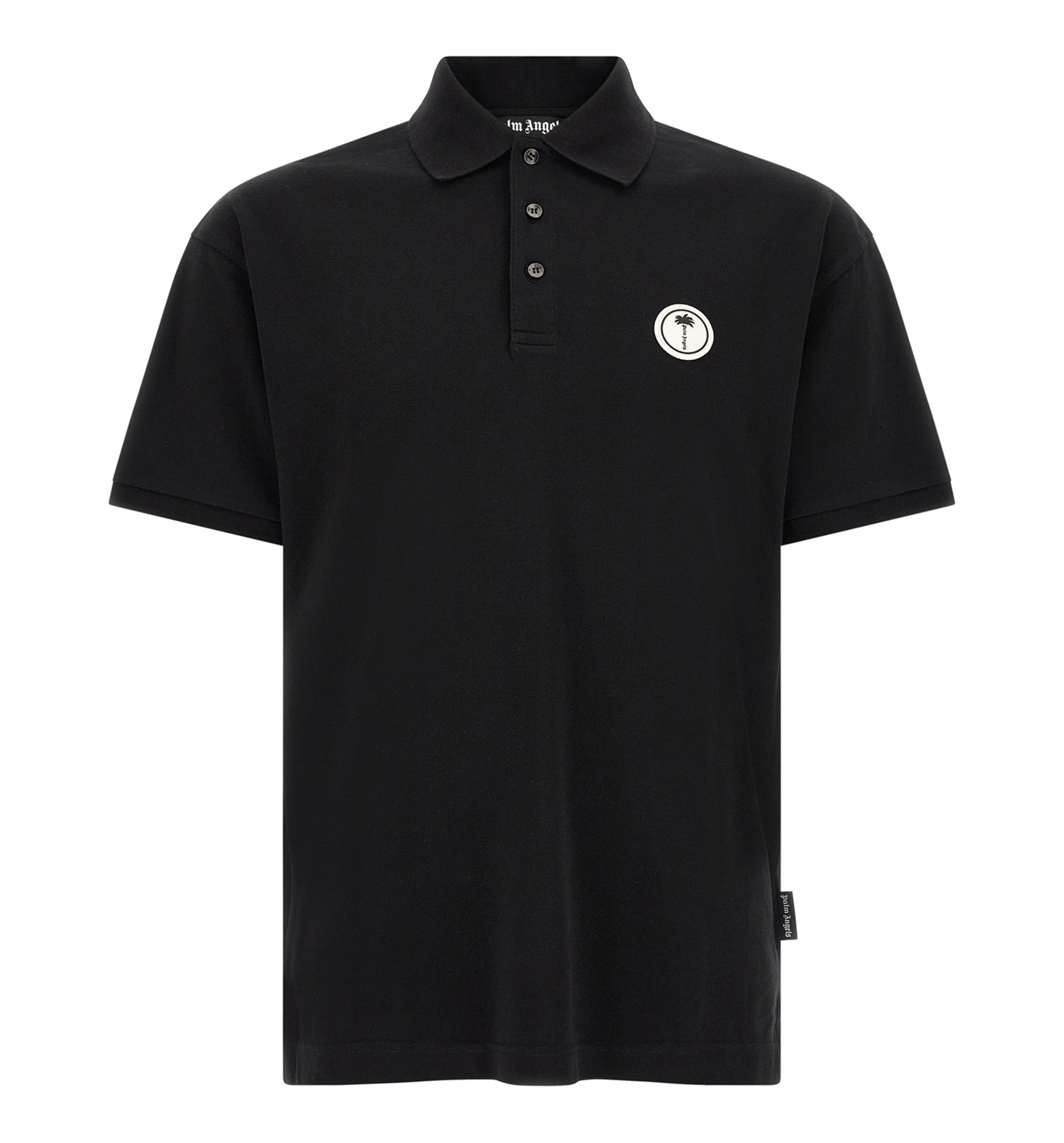 Logo patch polo shirt