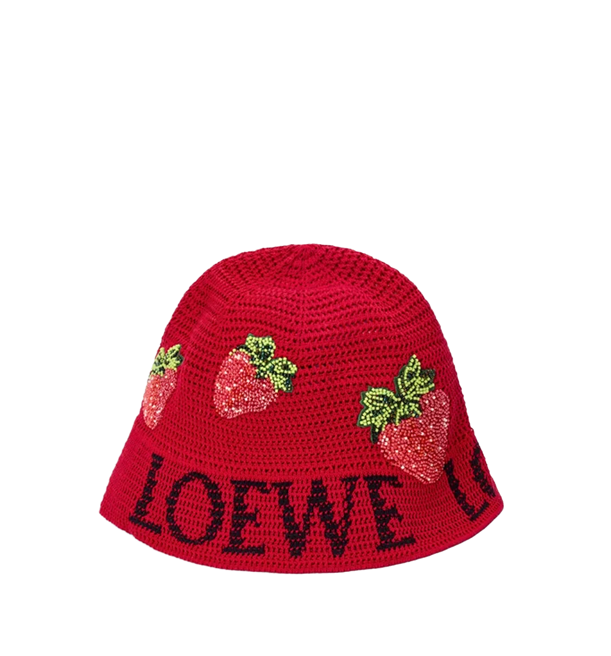 Strawberry bucket hat in cotton