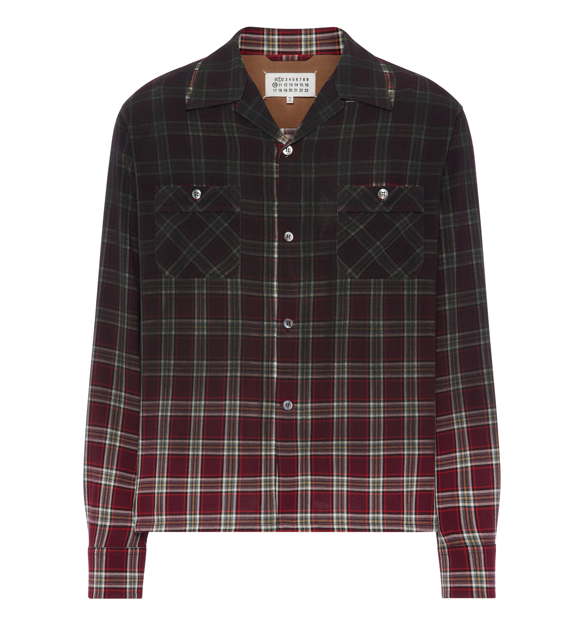 Gradient check shirt