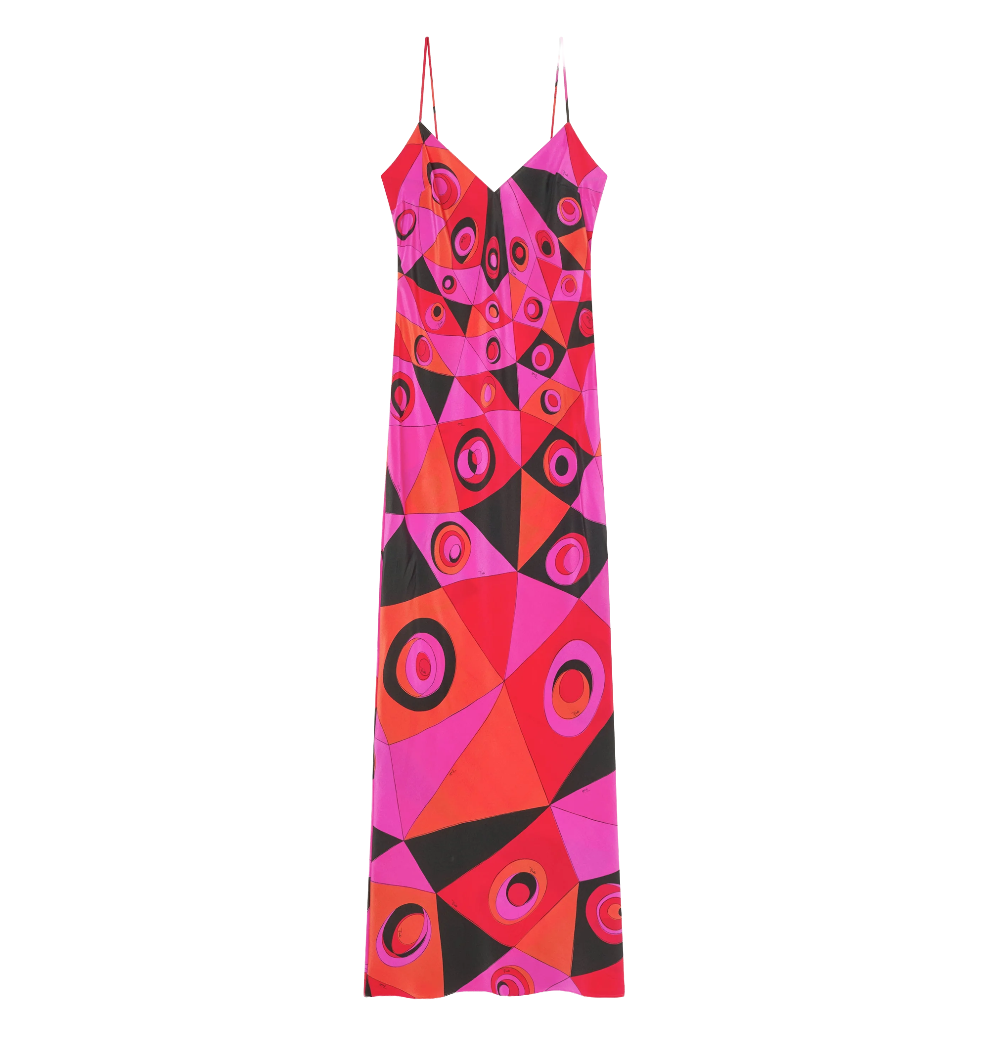 Occhi Print Silk Dress