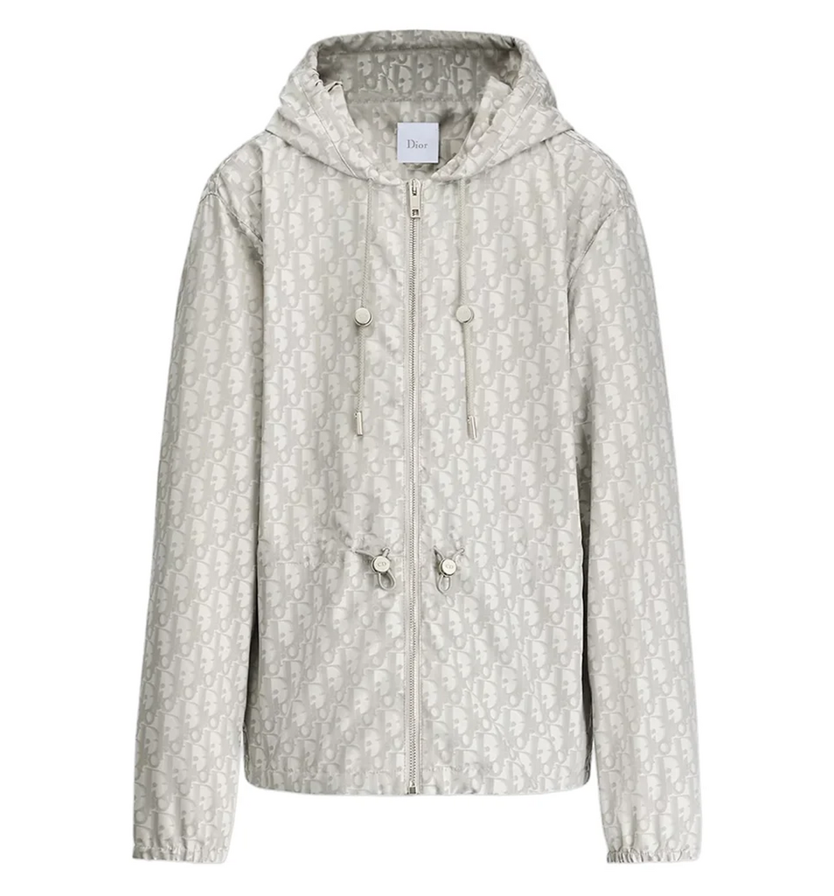 Technical Fabric Hooded Zip-up Jacket