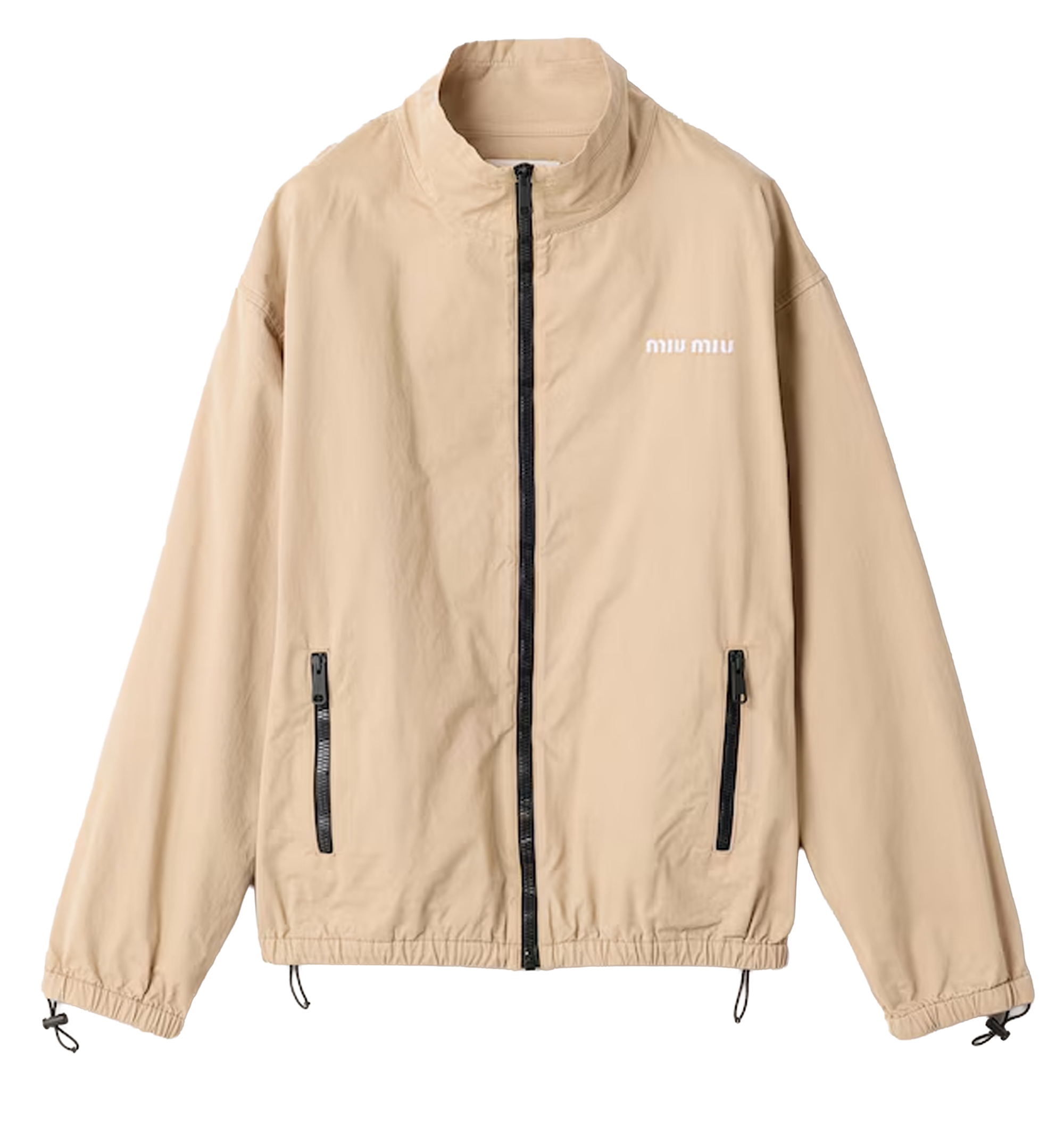 Washed gabardine blouson jacket