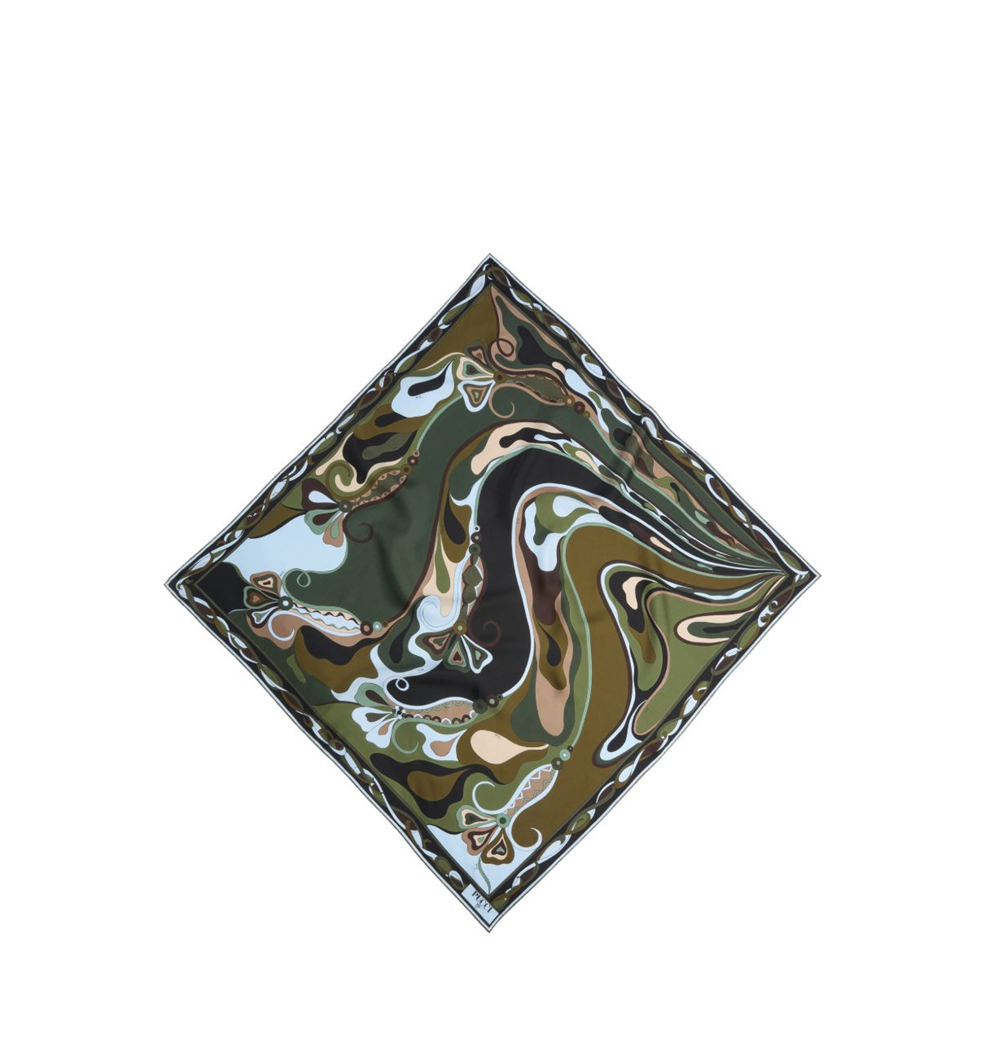 Orchidee Print Silk Carre