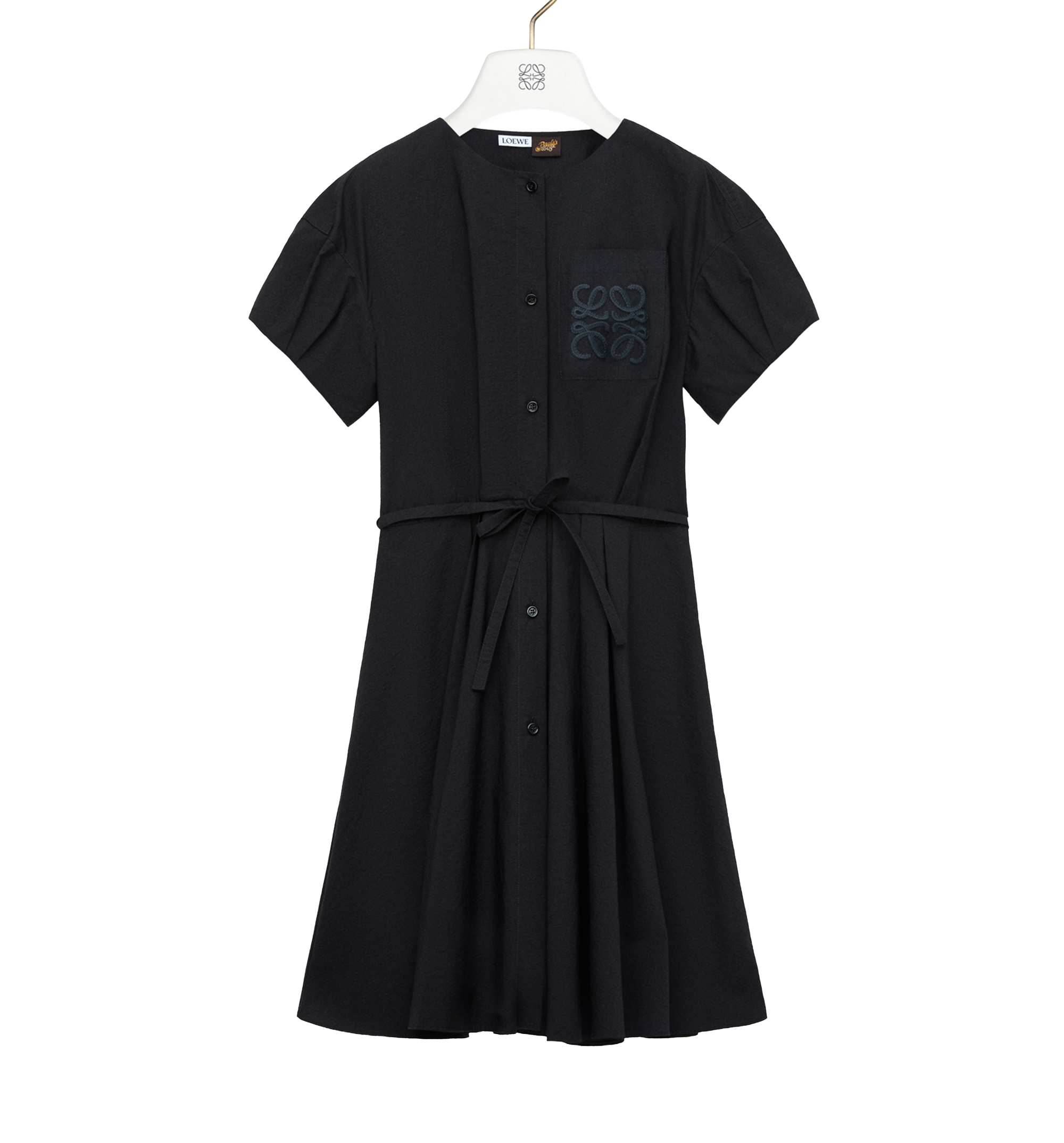 Shirt dress in cotton blend
