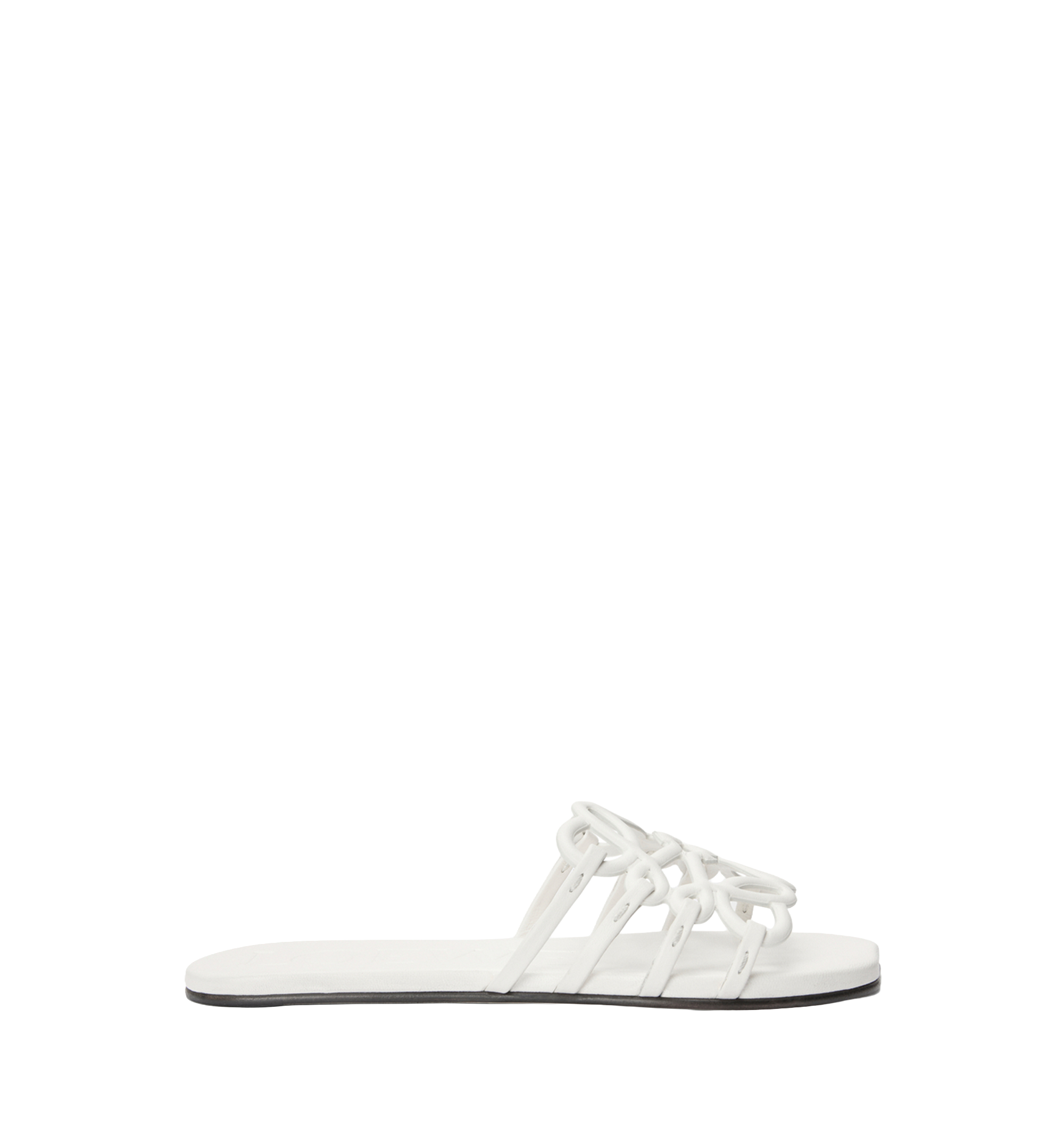 Petal Anagram slide in soft calfskin