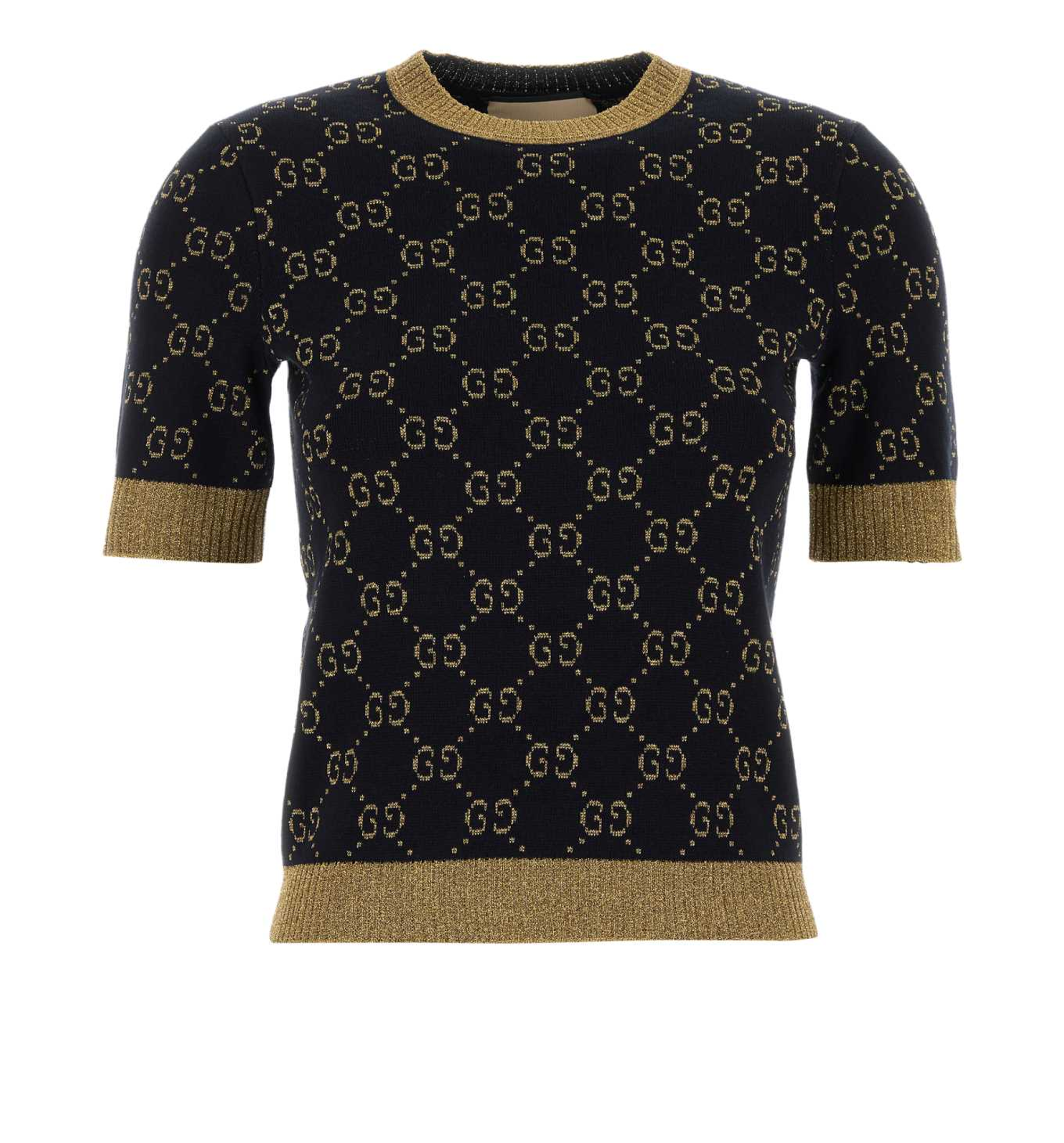 Gucci Gg Motif Lamé Top