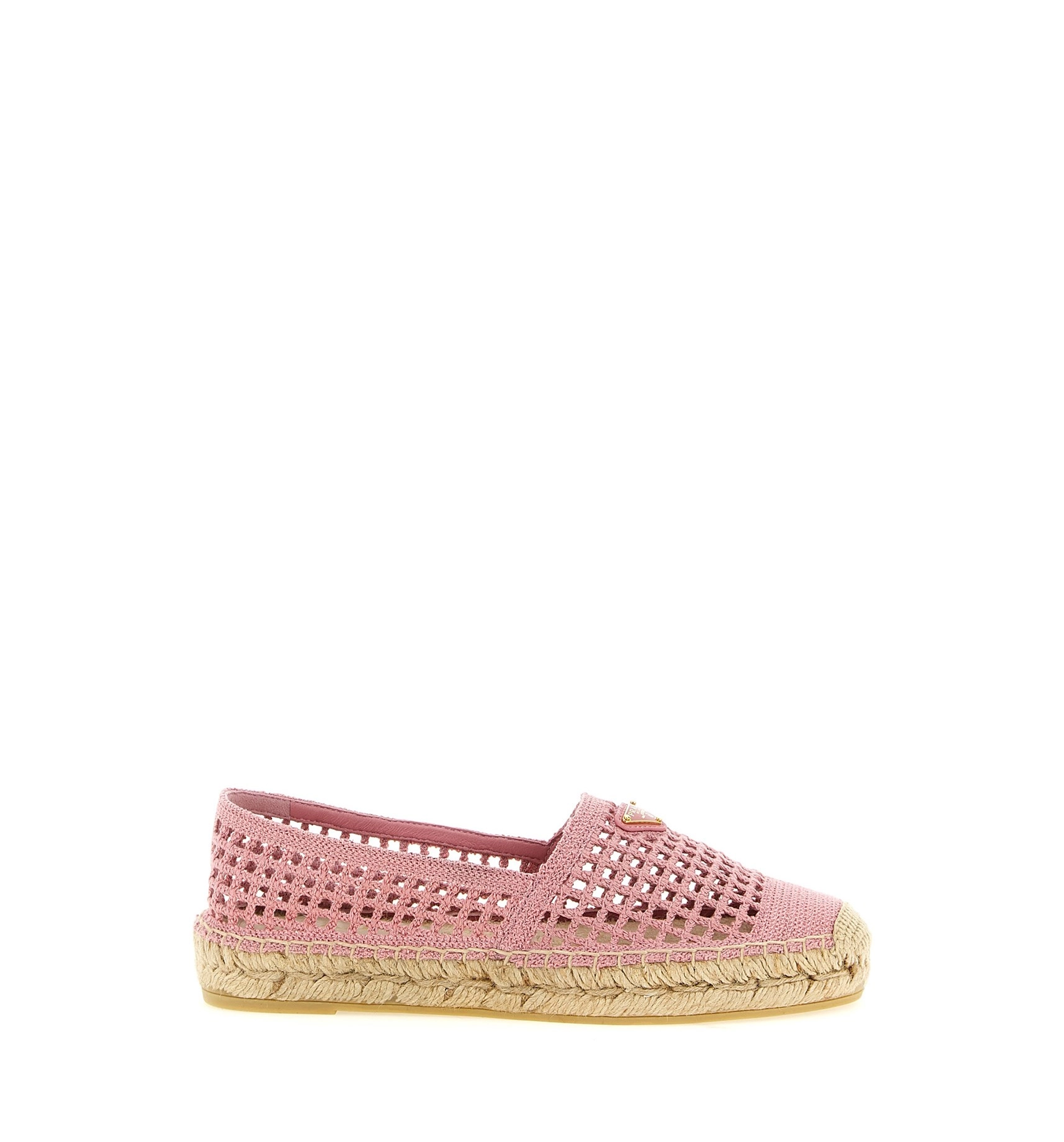 Crochet knitted espadrilles