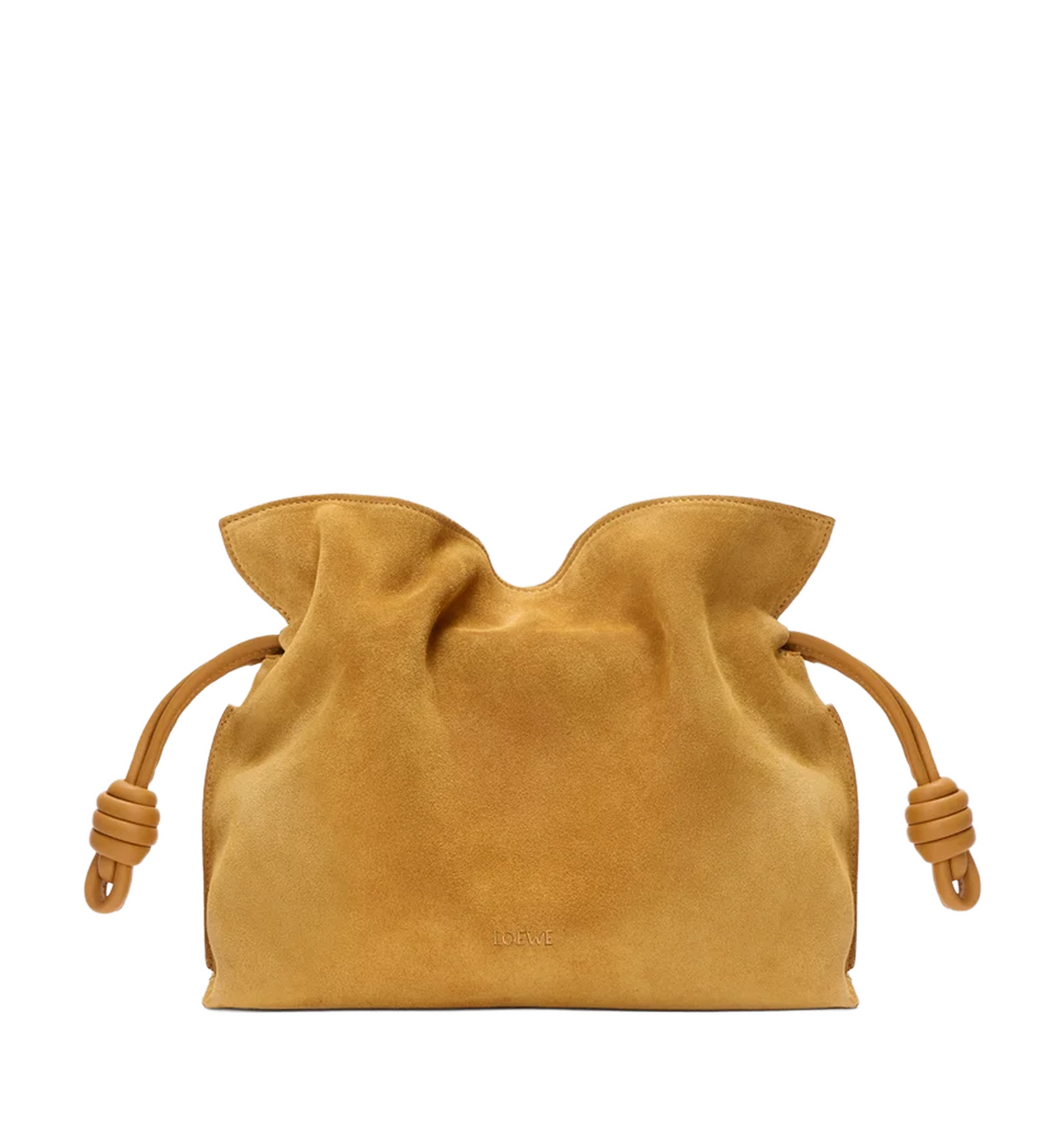 Medium Flamenco clutch in suede