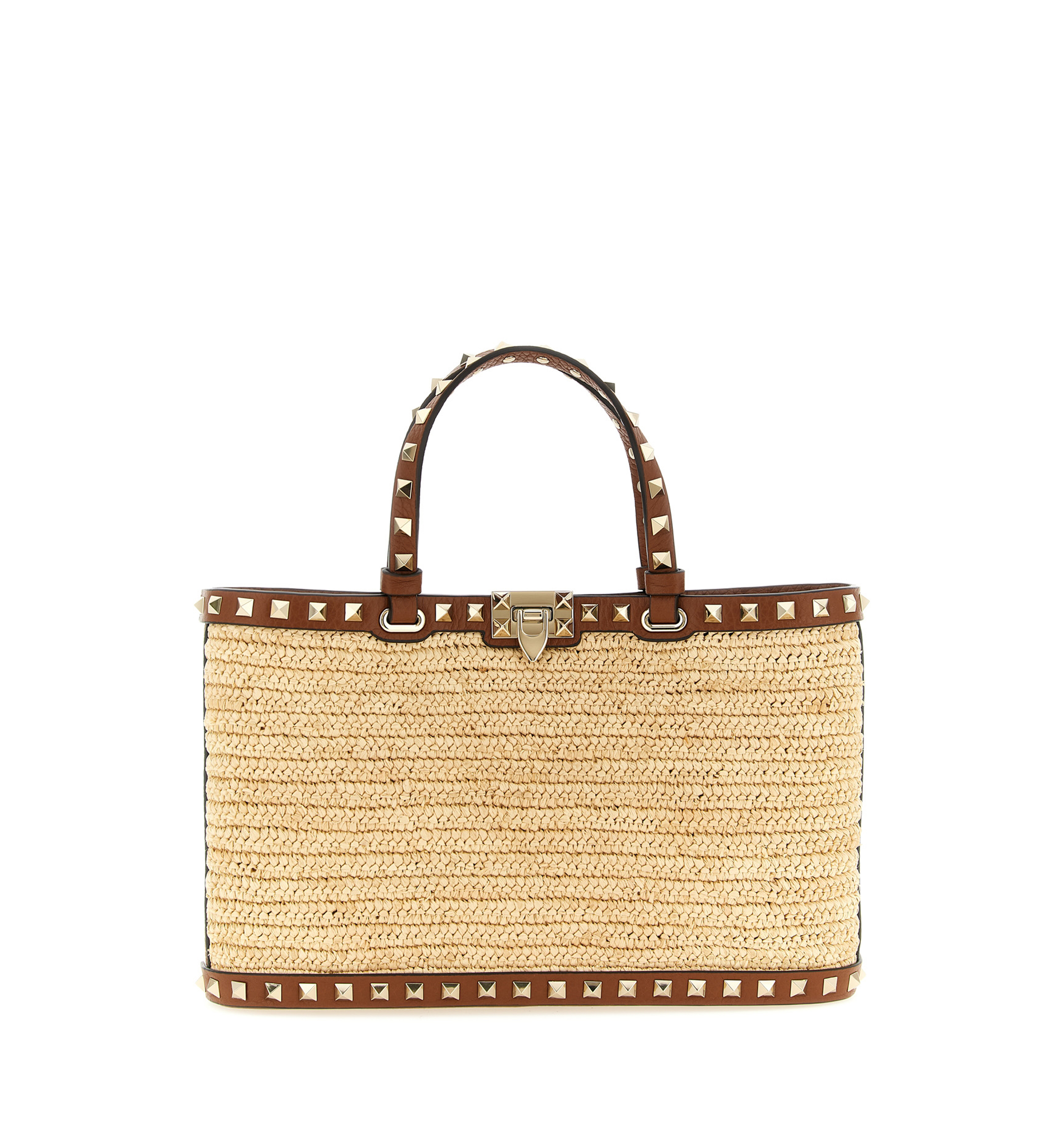 Natural Rockstud Small Tote