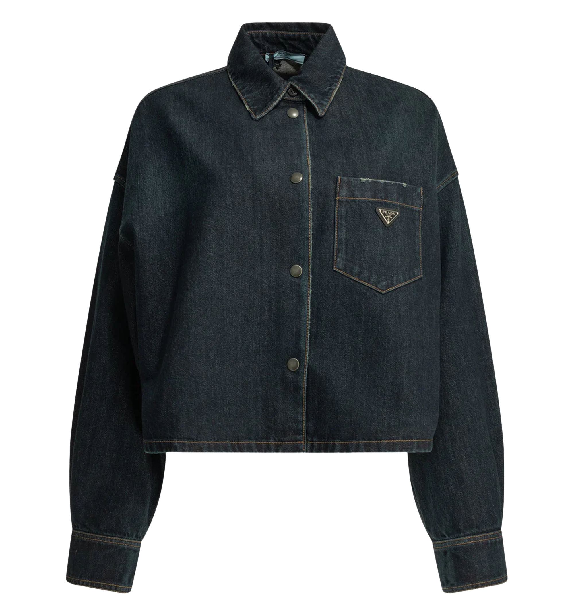 Denim jacket with logo