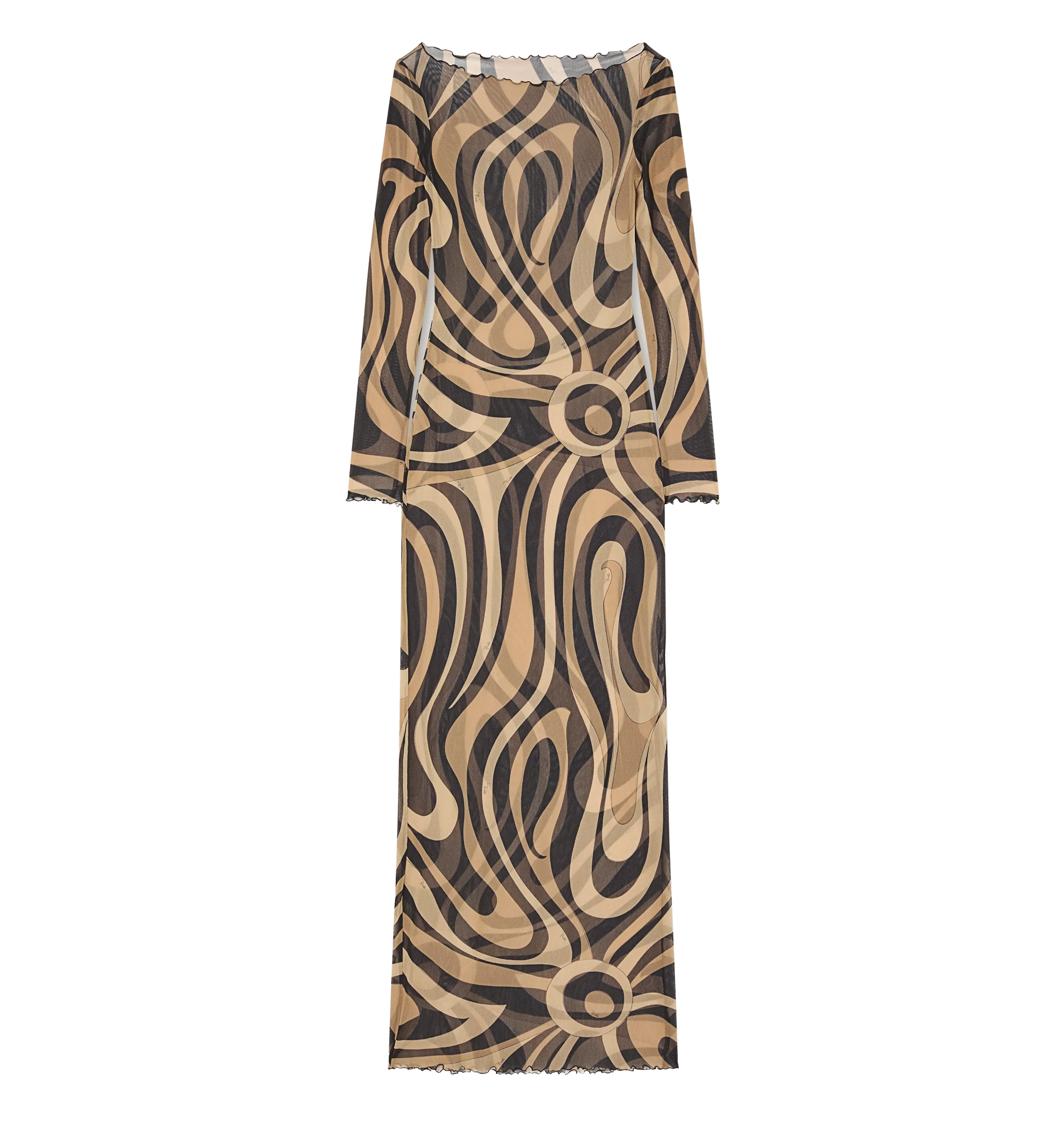 Marmo Print Tulle Dress