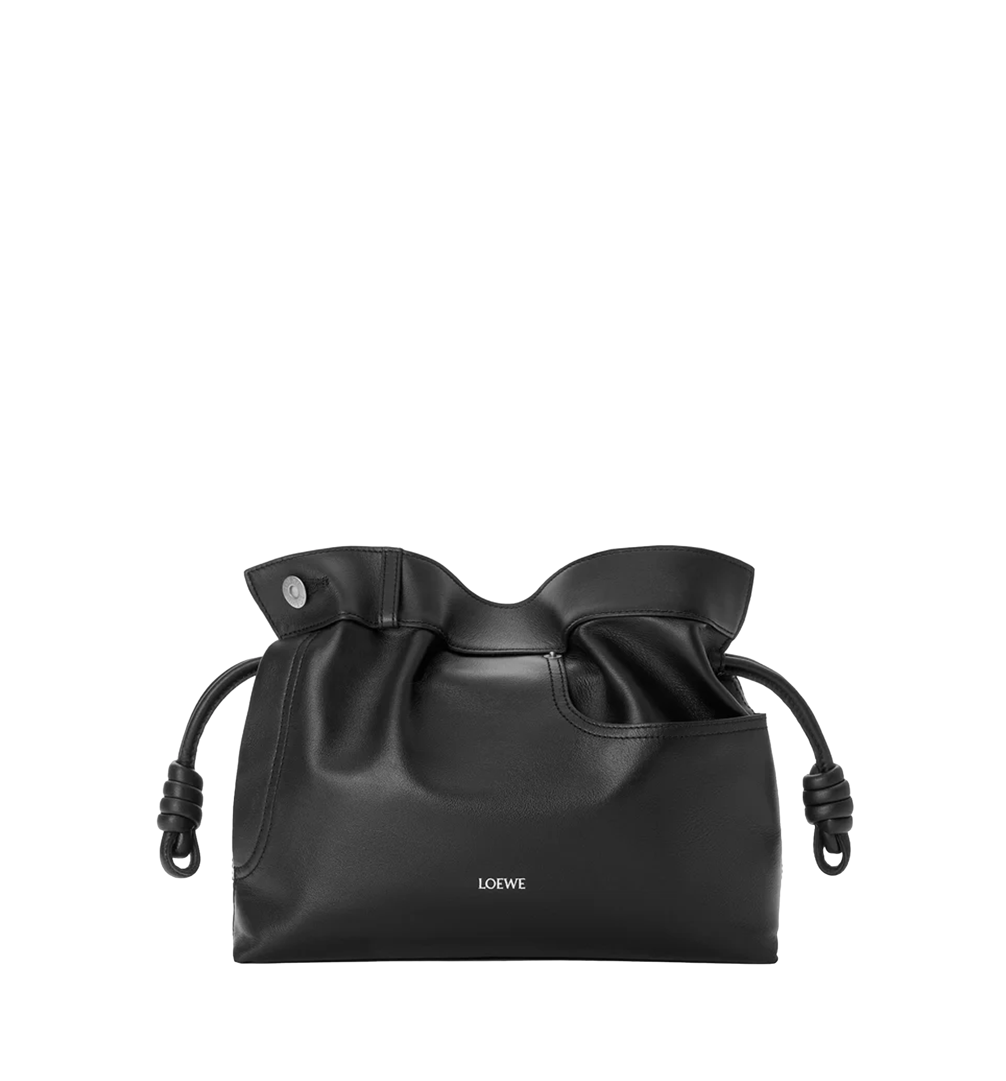 Panta medium Flamenco clutch in shiny calfskin