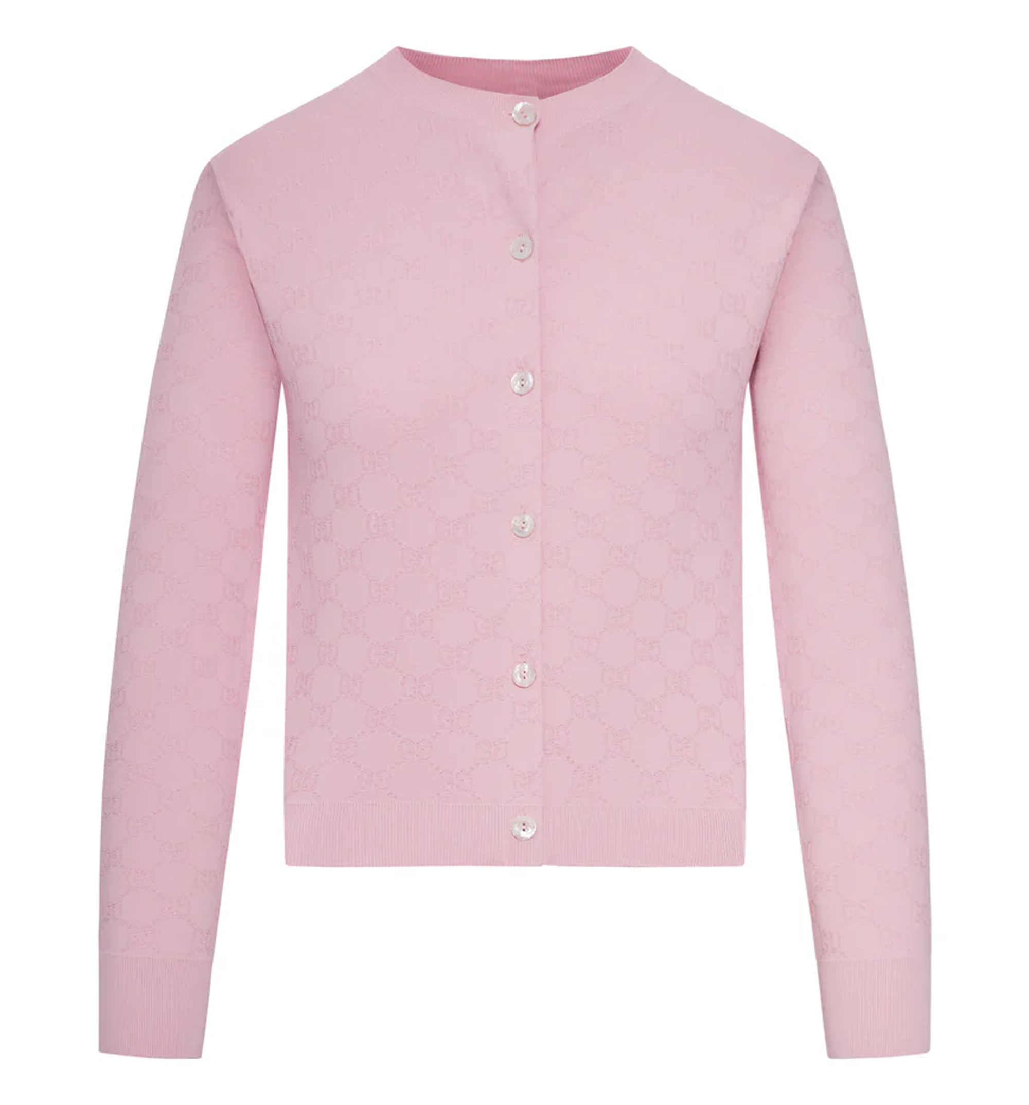 GG fine fabric jacquard cardigan