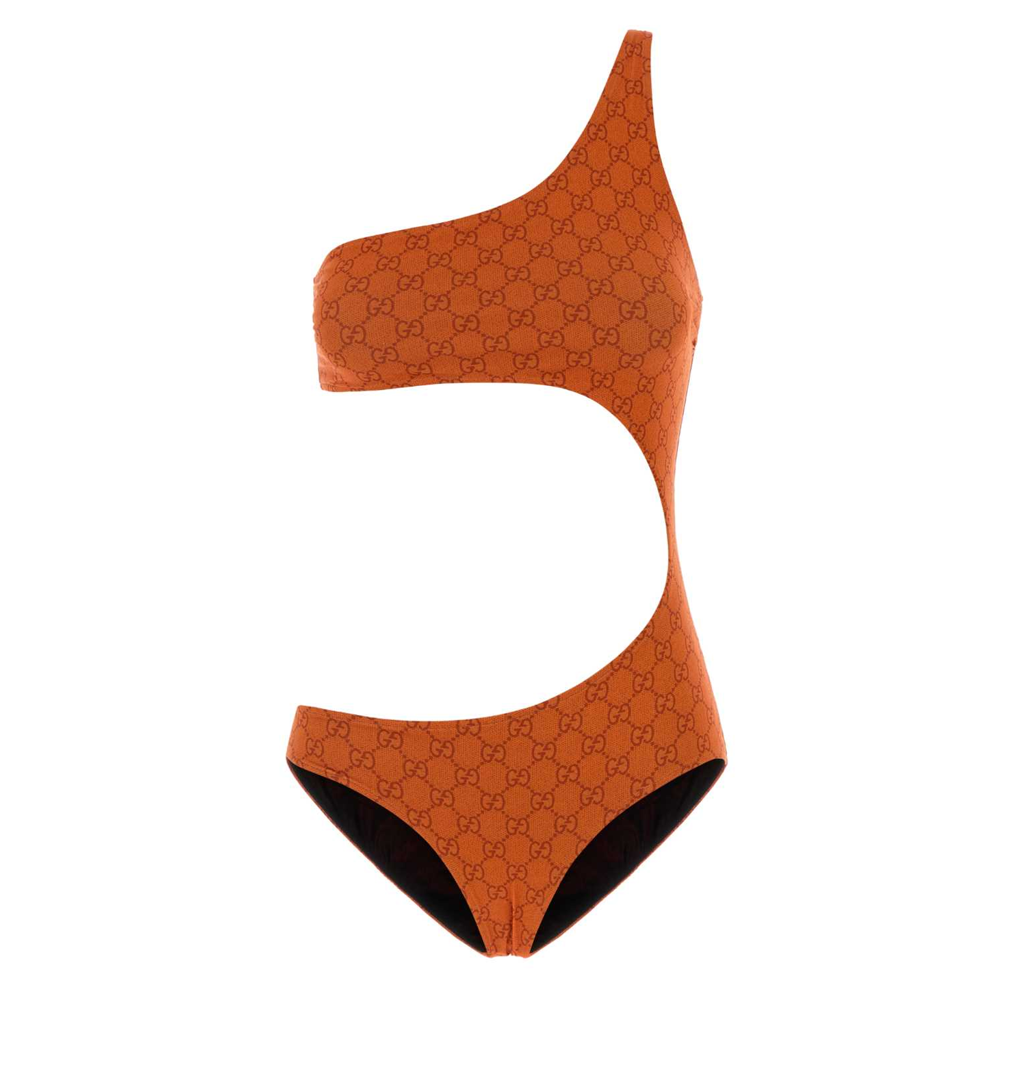 Gg one shoulder cut out swimsuit