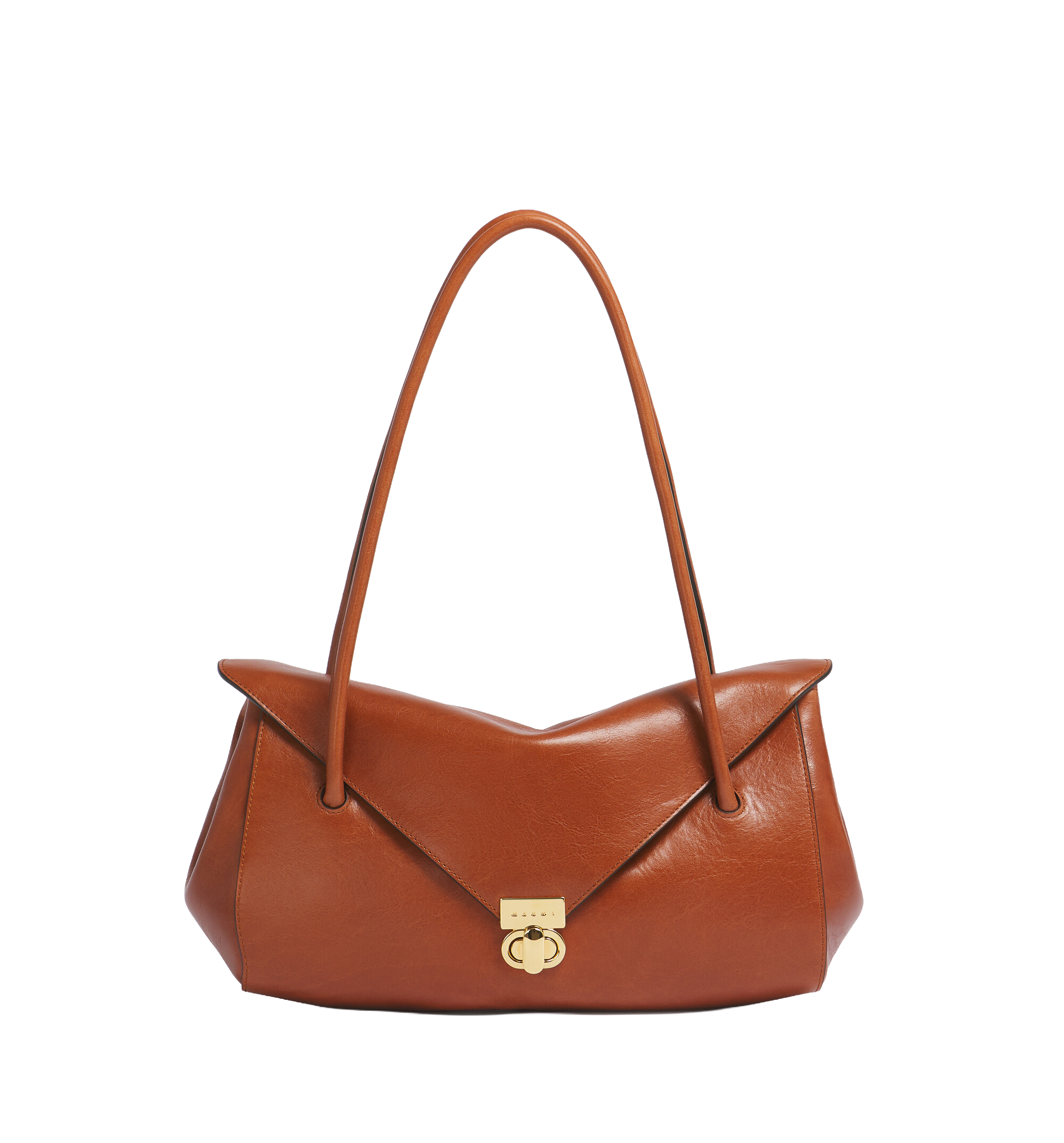 Leather E/W Shoulder Bag