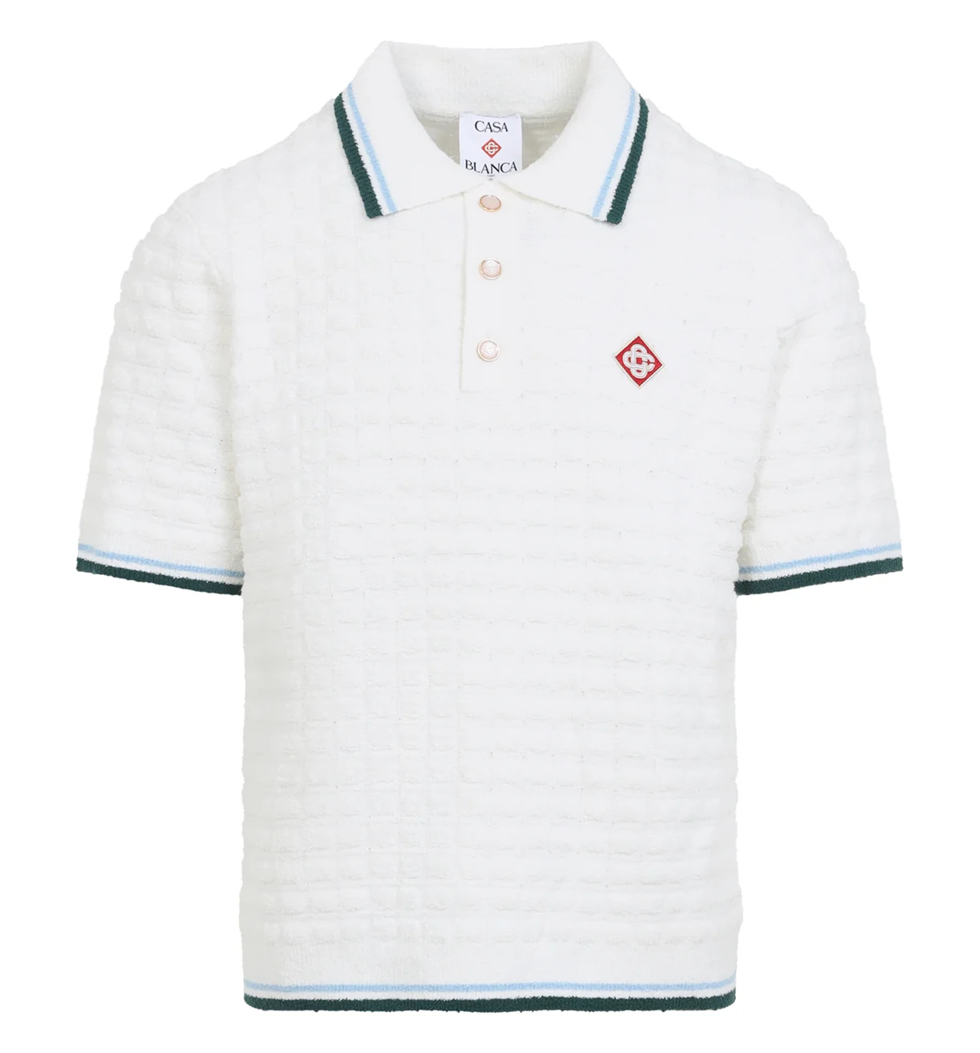 Bouclé polo shirt