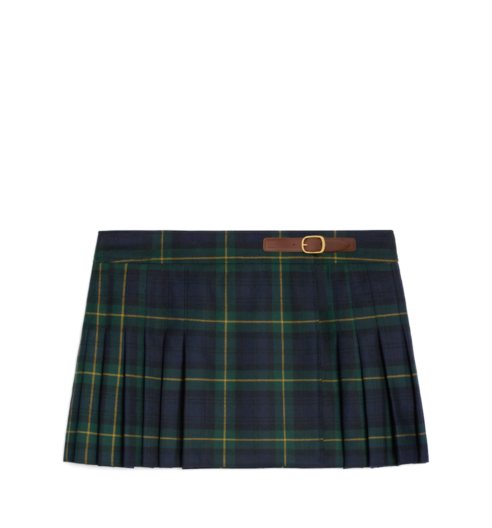 Kilt Mini Skirt In Tartan Wool