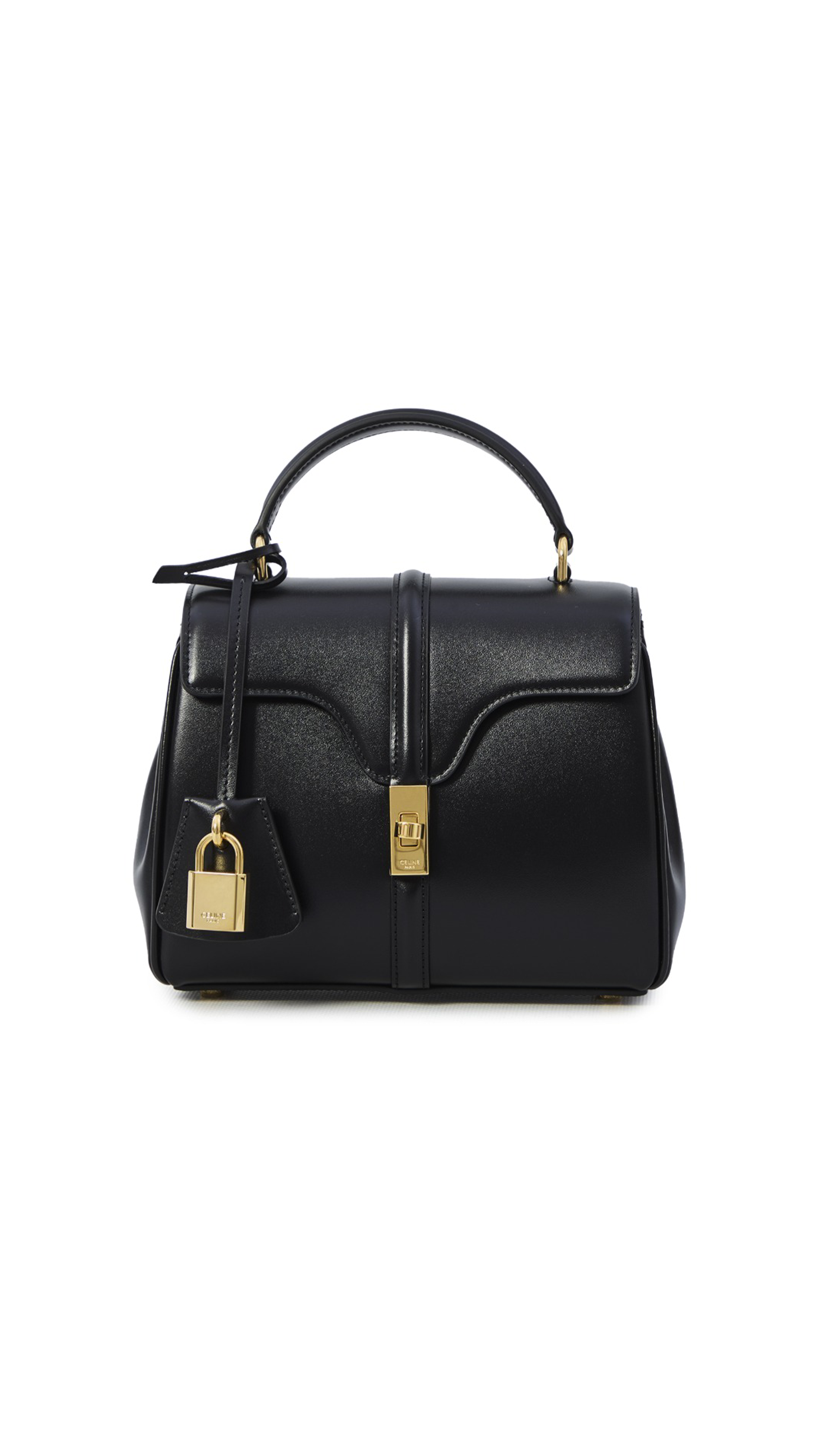 Mini 16 Bag in Satinated Calfskin - Black
