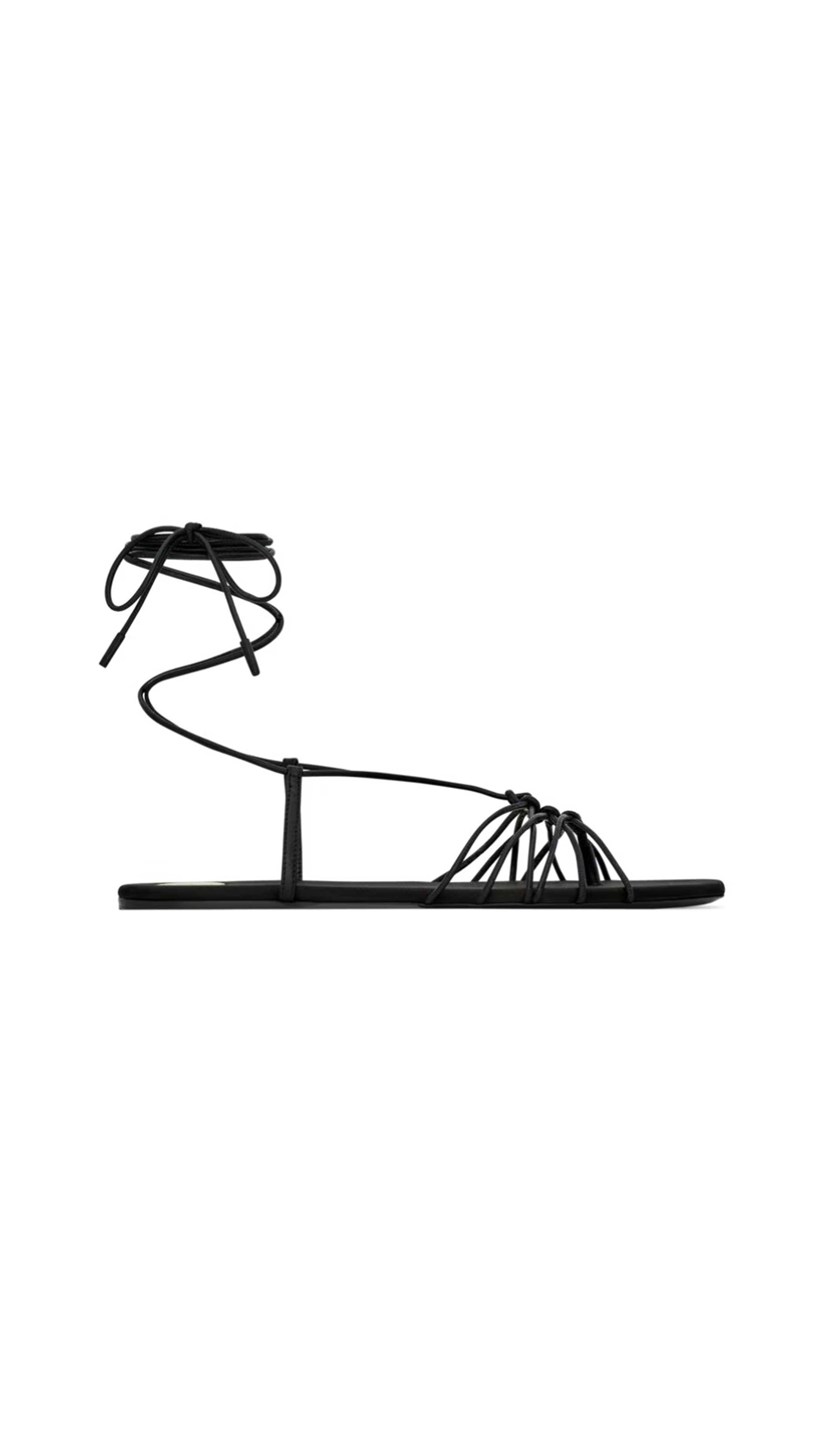 Babylone Sandals in Smooth Leather - Black