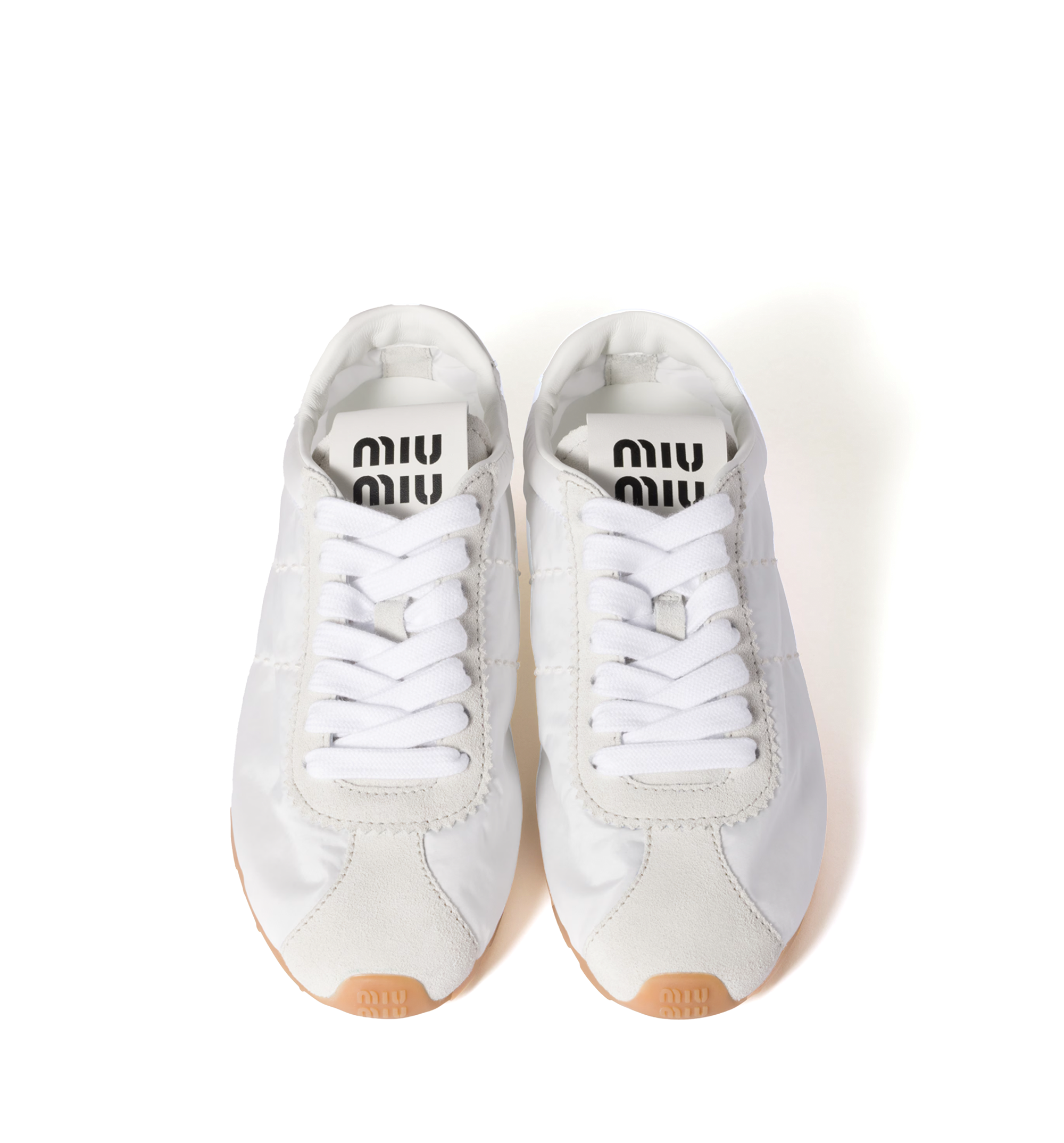 Plume Technical Fabric and Suede Sneakers