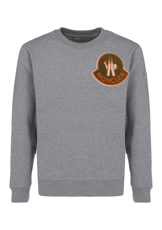 Logo Patch Sweatshirt - Grey