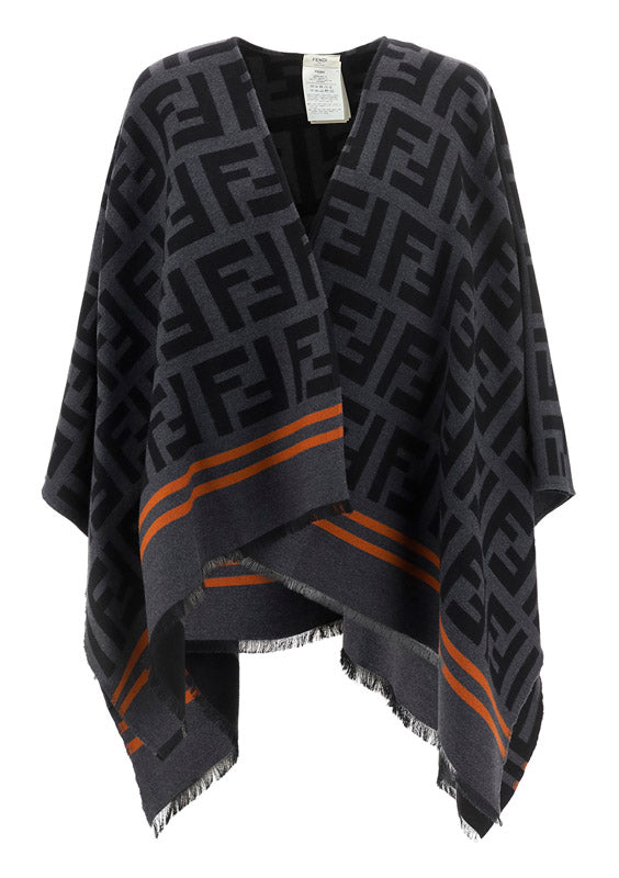 FF Logo Poncho - Black