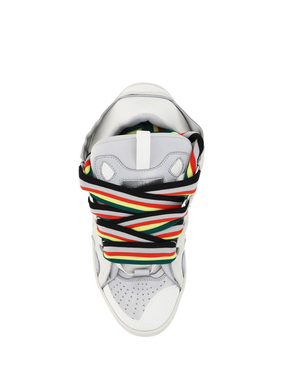 Leather Curb Sneakers - White