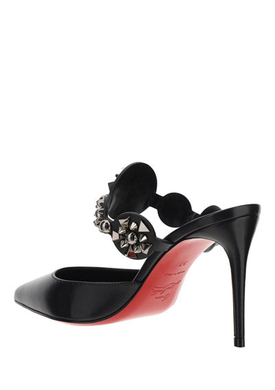 Miss Goldora Embellished Leather Mules
