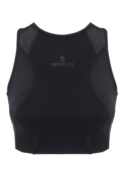 Logo Crop Top - Black