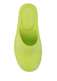 Rubber Mules - Lime Green