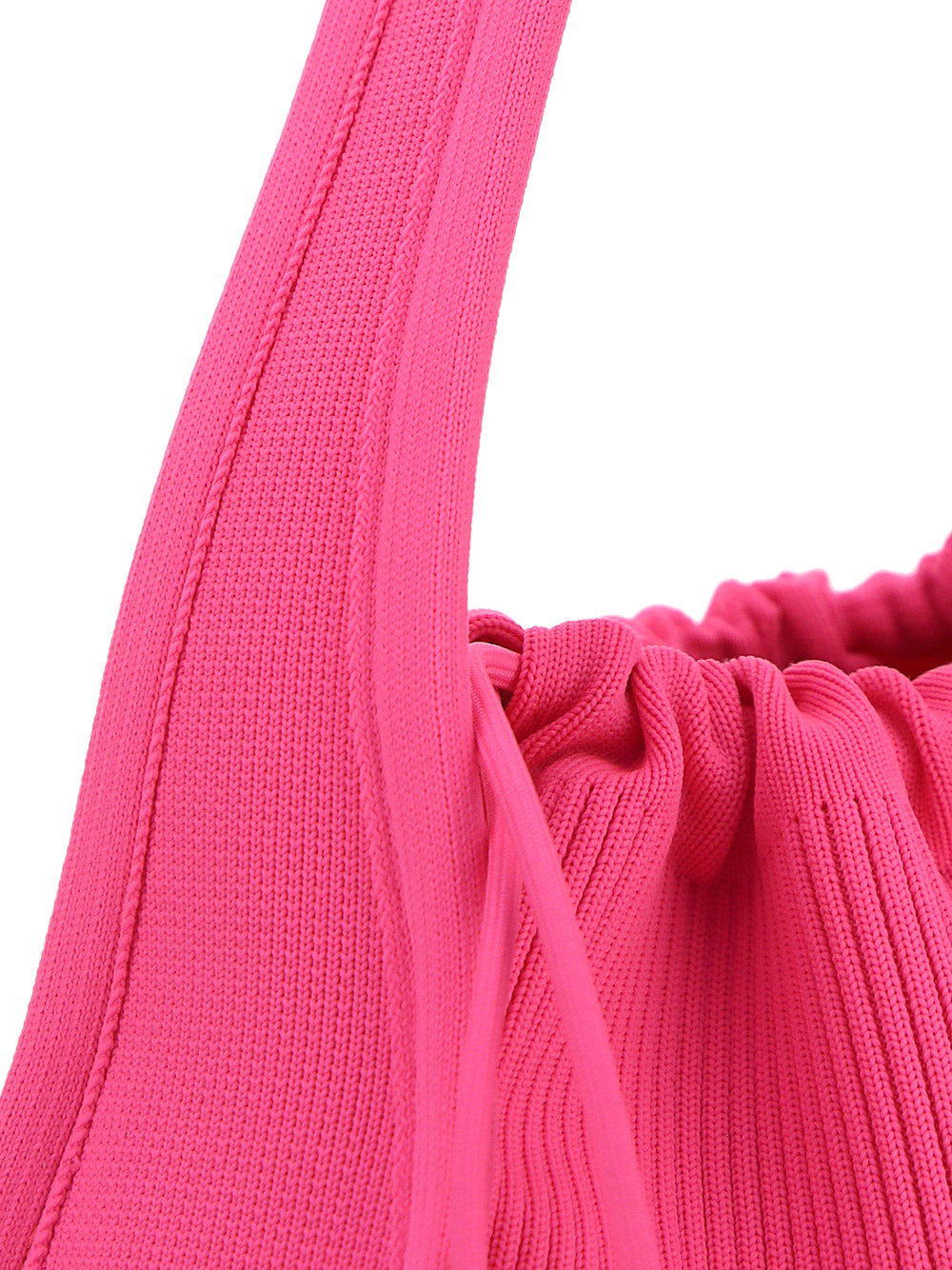 Ryan Small Bag in Rib Knit - Pink