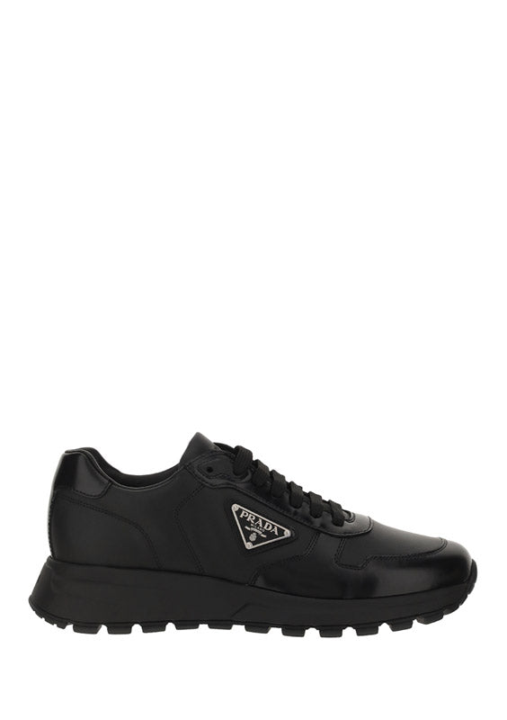 Prax 01 Sneakers in Nylon & Leather - Black