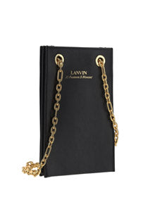 Nano Tote Leather Shoulder Bag - Black