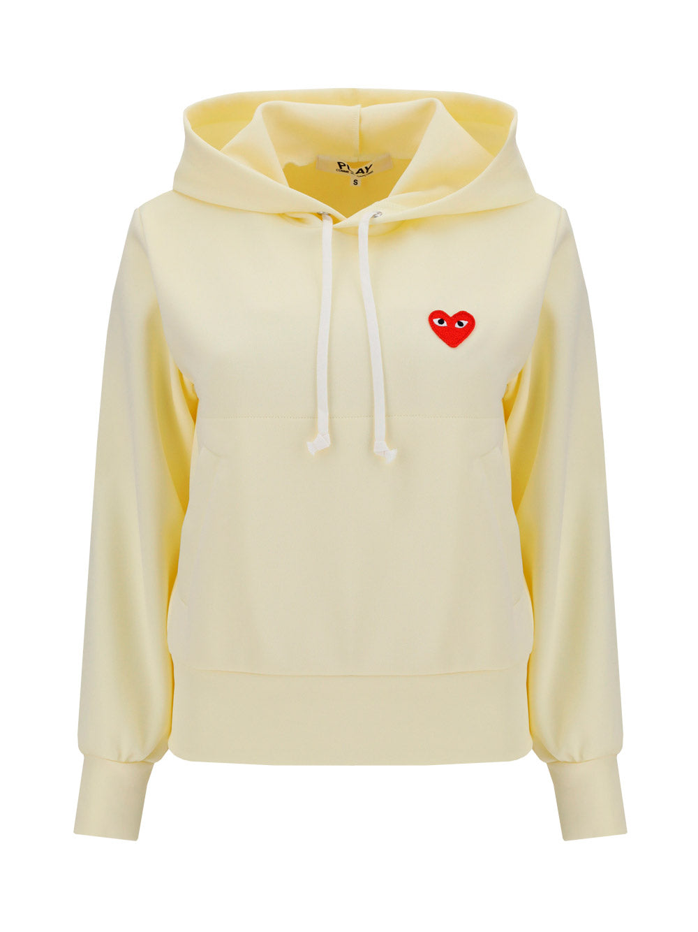 Heart-embroidered Pullover Hoodie.