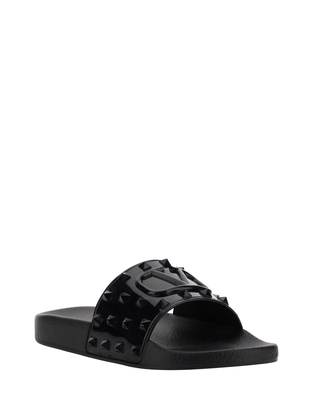 Rubber Summer Vlogo Signature Slide Sandal - Black