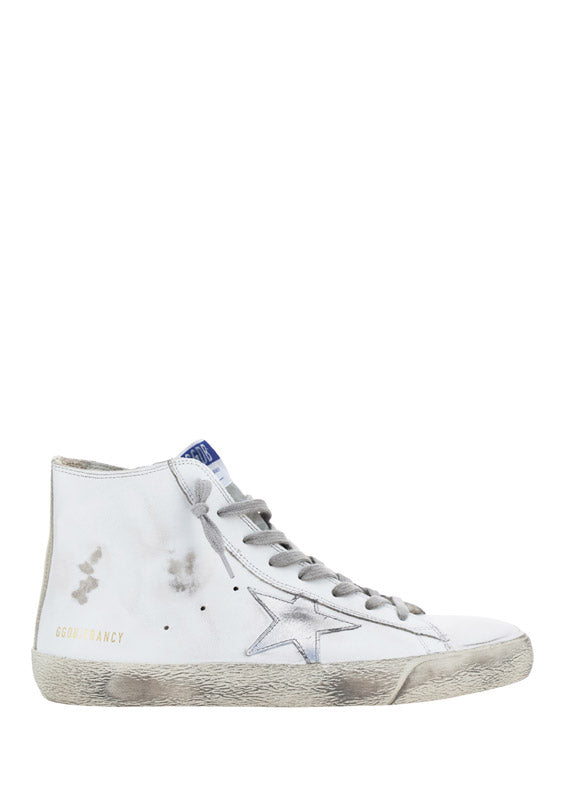 Francy Sneakers In Leather - White / Silver.