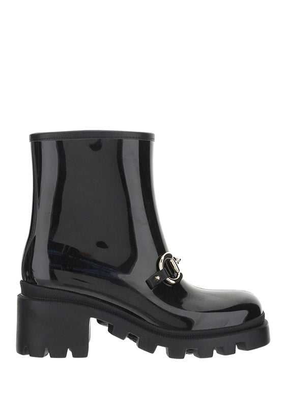 Women's Ankle Boot with Horsebit - Black