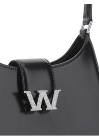 W Legacy Small Hobo In Leather - Black