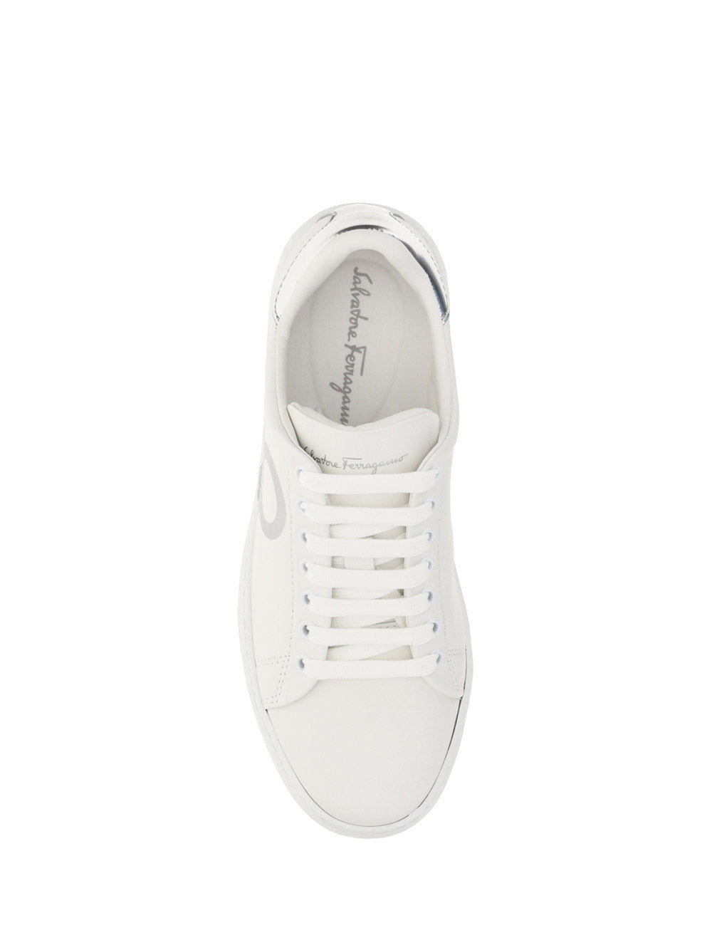 Gancini Sneaker - White / Silver